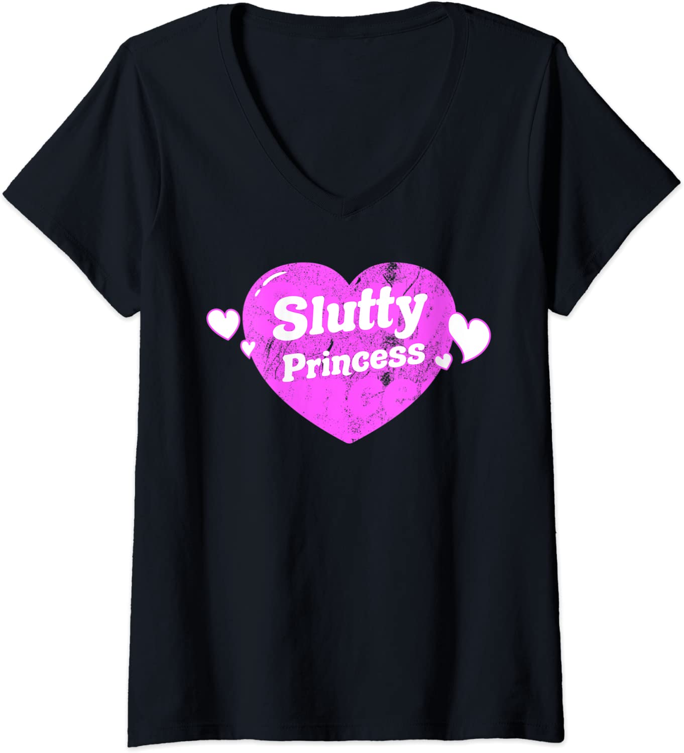 Price:$19.99 Slutty Princess Sexy Wife Girl Bdsm Daddy Hot Fun Kinky Gift V-Neck T-Shirt : Clothing, Shoes & Jewelry