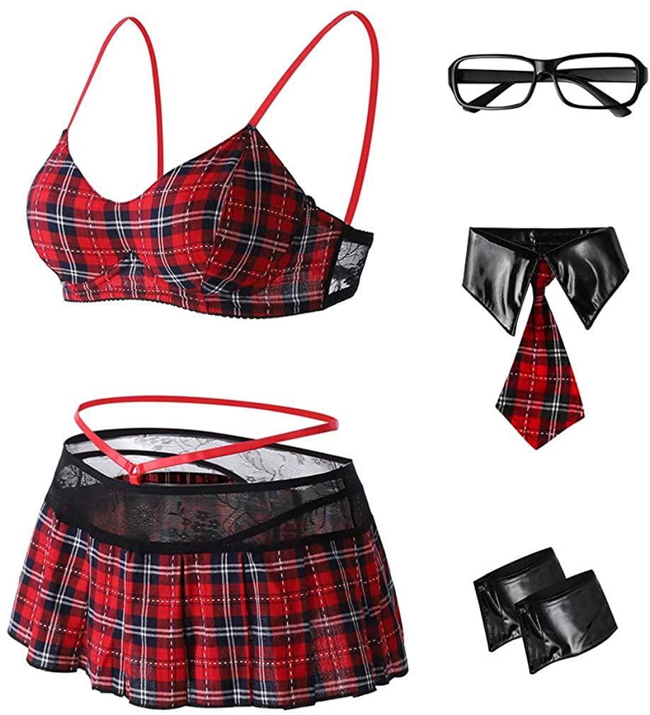 Price:$16.99 Girl Lingerie for Women Sexy Schoolgirl Costume Girl Outfit Lingerie : Clothing, Shoes & Jewelry