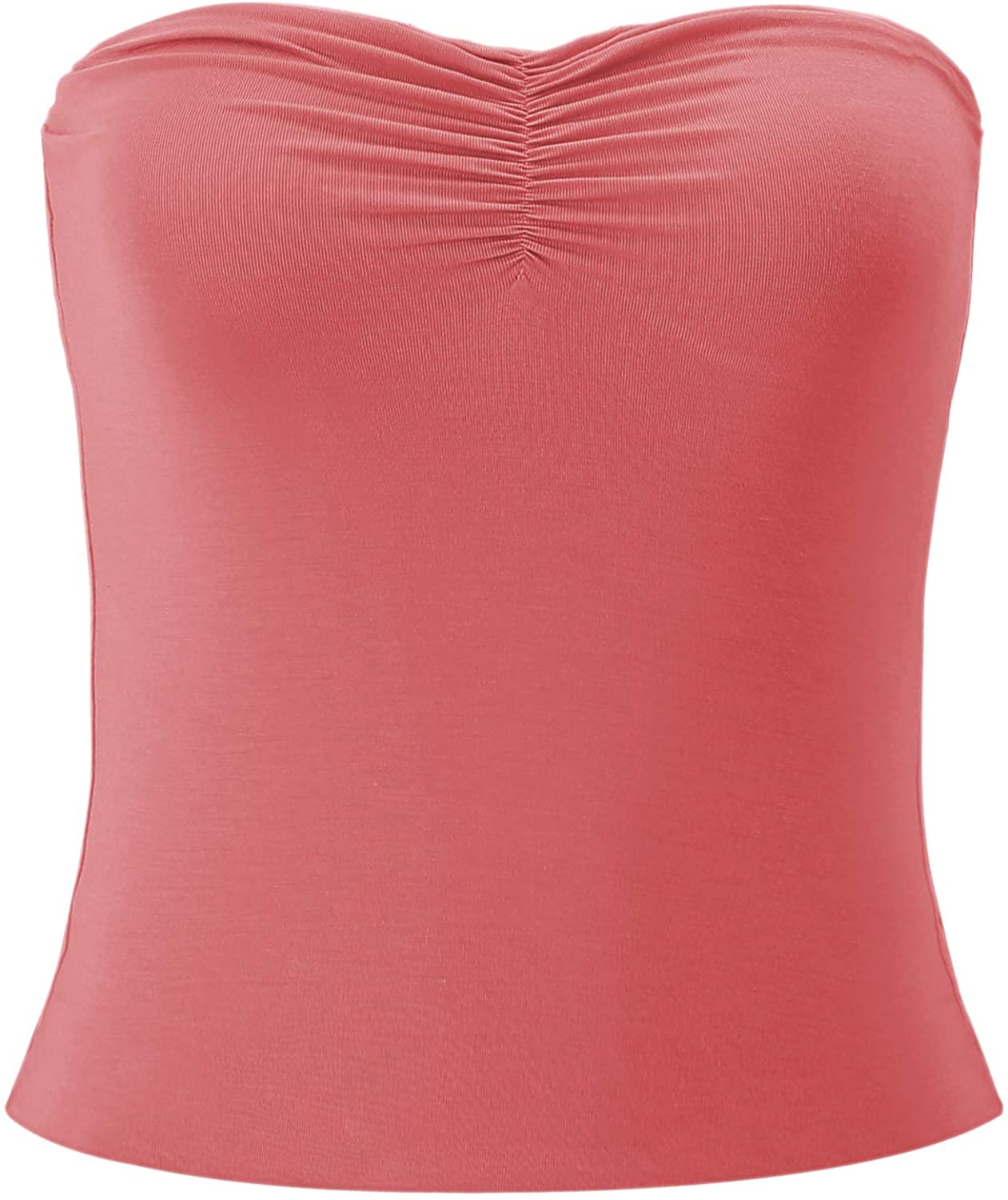 Price:$12.99 Cute Tight Double Layered Crop Tube Tops for Teen Girls Not Padded at Amazon Women’s Clothing store