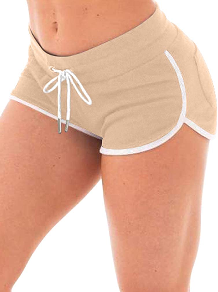 Price:$10.99 Women's Sexy Booty Running Workout Yoga Shorts Club Hot Pants with Back Pockets at Amazon Women’s Clothing store