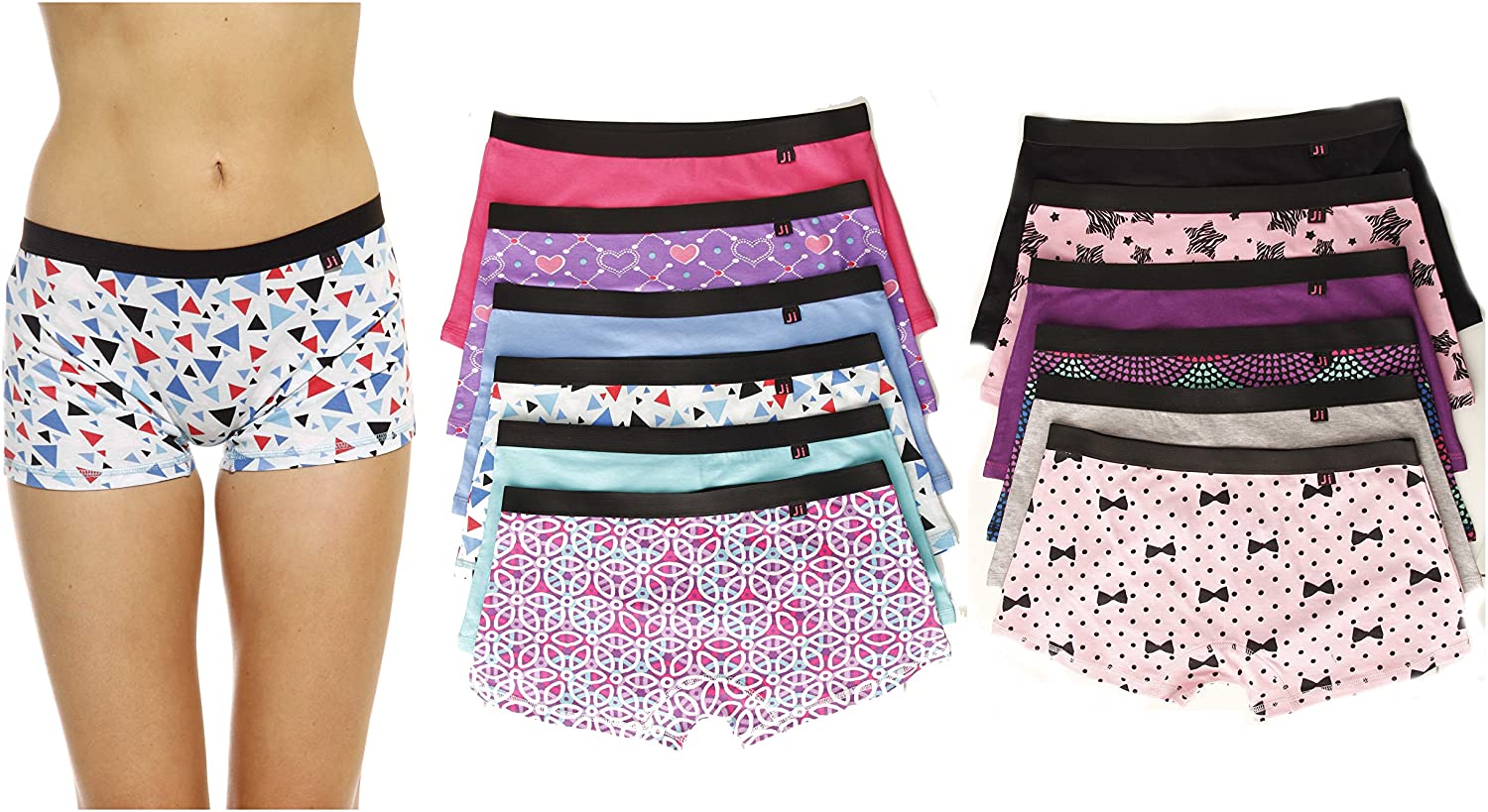Price:$29.99 Intimates Cotton Panties Boyshort Underwear (Pack of 12) at Amazon Women’s Clothing store