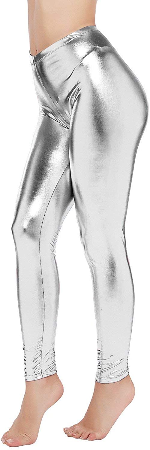 Price:$8.69 Womens Sexy Shiny Faux Leather Leggings Pants at Amazon Women’s Clothing store
