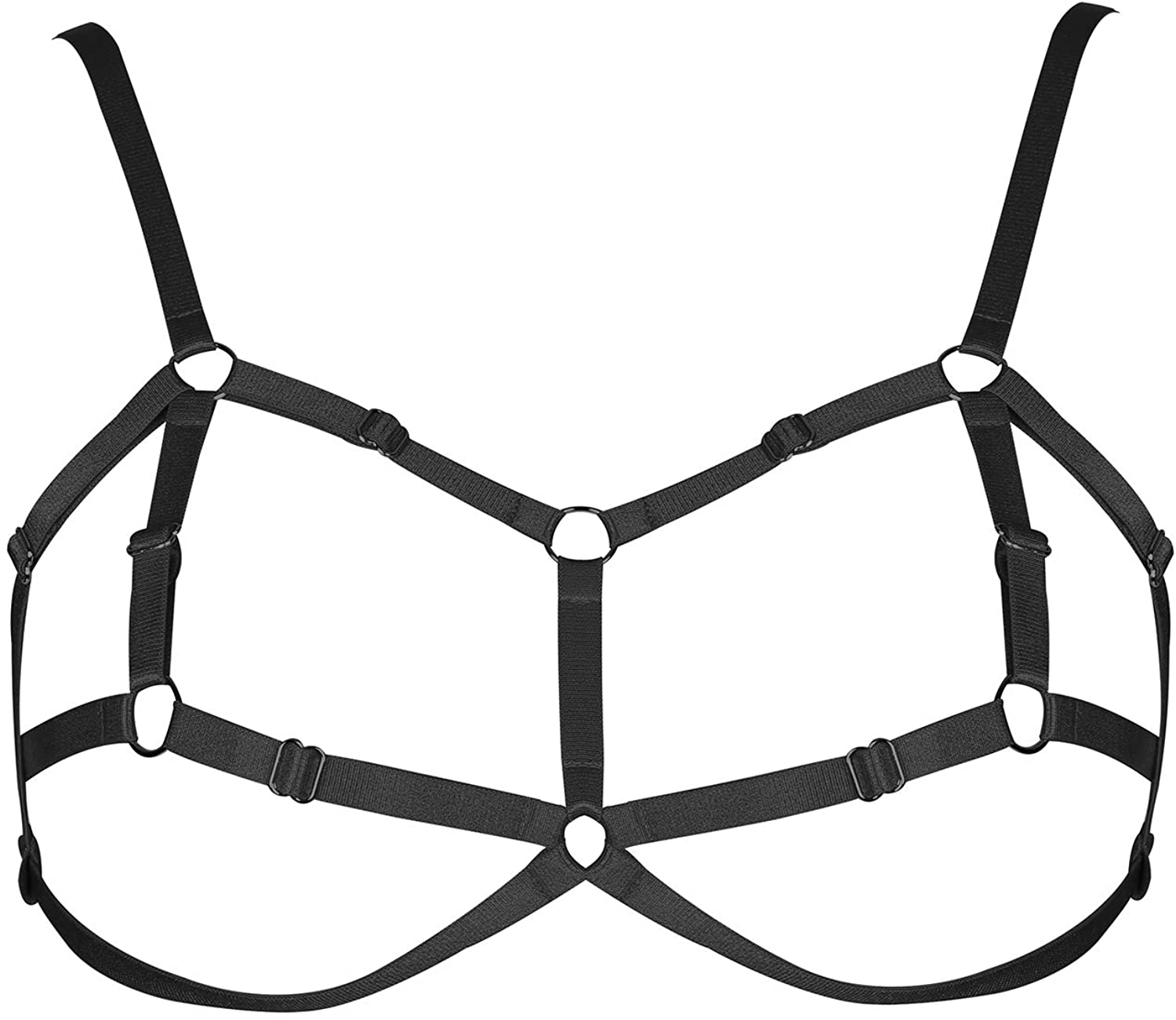Price:$15.99 Women Lingerie Cage Bra Harness Cupless Strappy Bralette Black : Clothing, Shoes & Jewelry