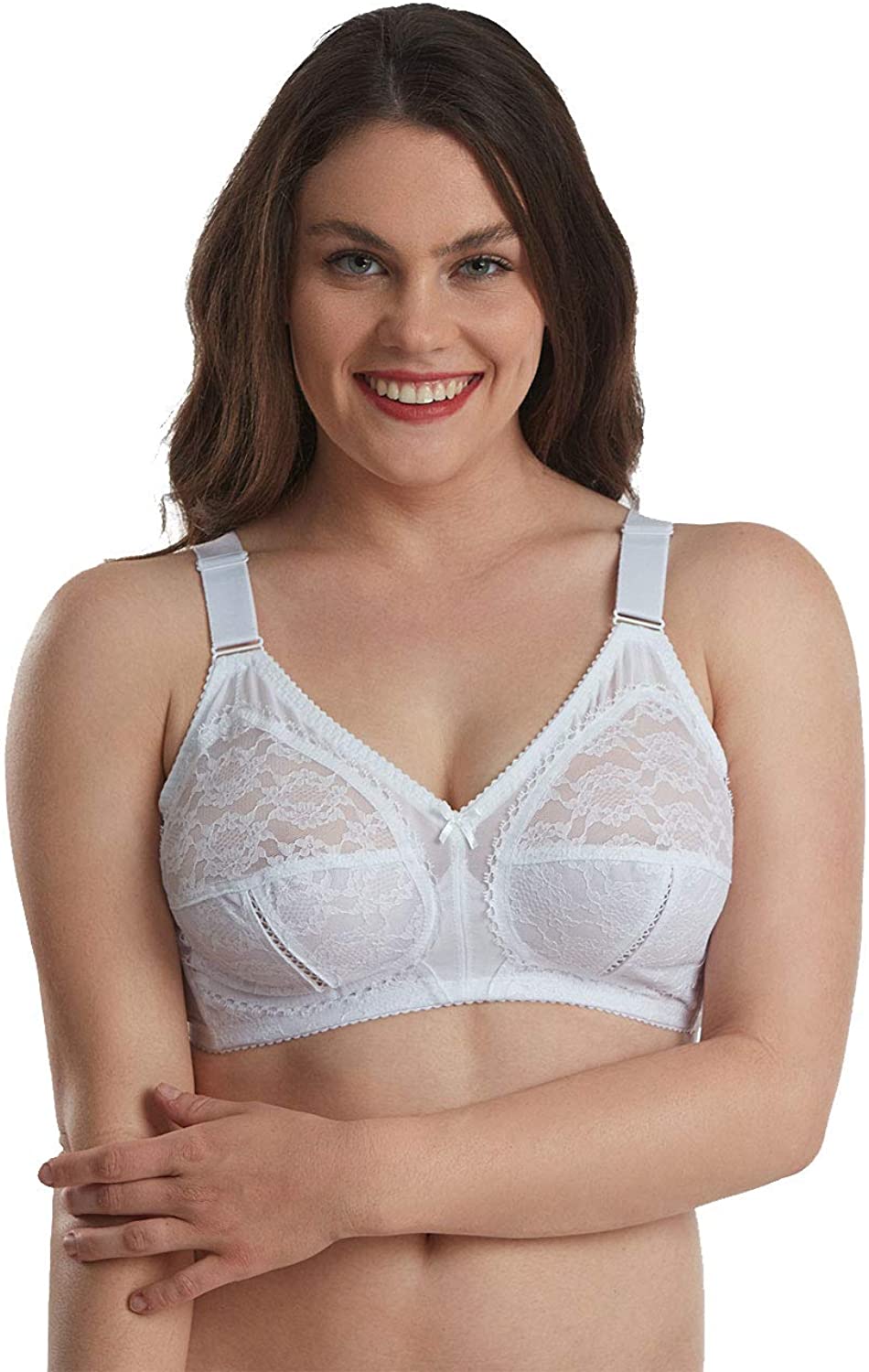 Price:$13.99 Lace Bra – No-Wire Minimizer Bra for Women – Comfortable and Modern at Amazon Women’s Clothing store