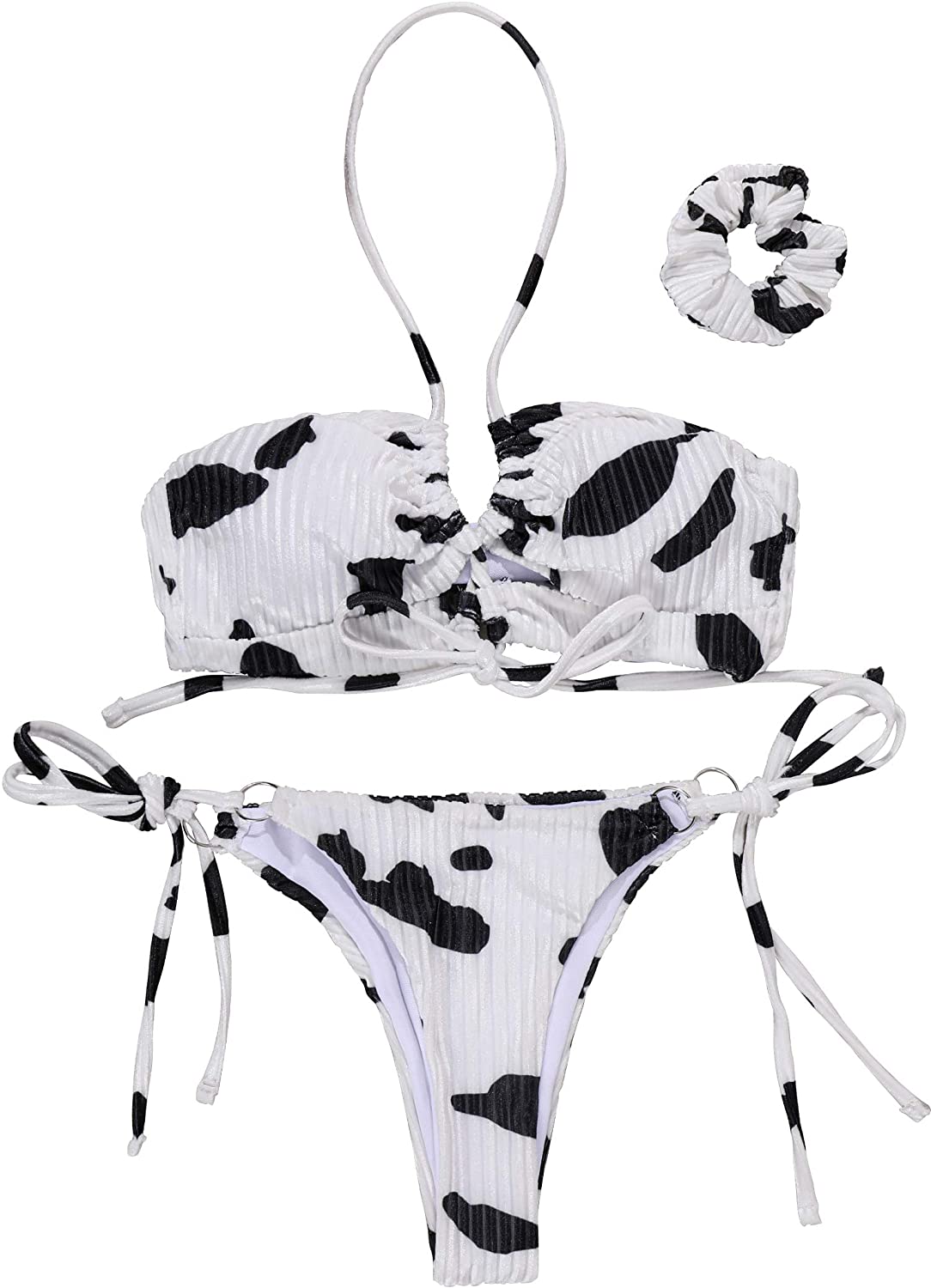 Price:$8.04 Bikinis for Women Thong Bathing Suit Women's Two-Piece Swimwear Tie Dye Triangle Velvet : Clothing, Shoes & Jewelry