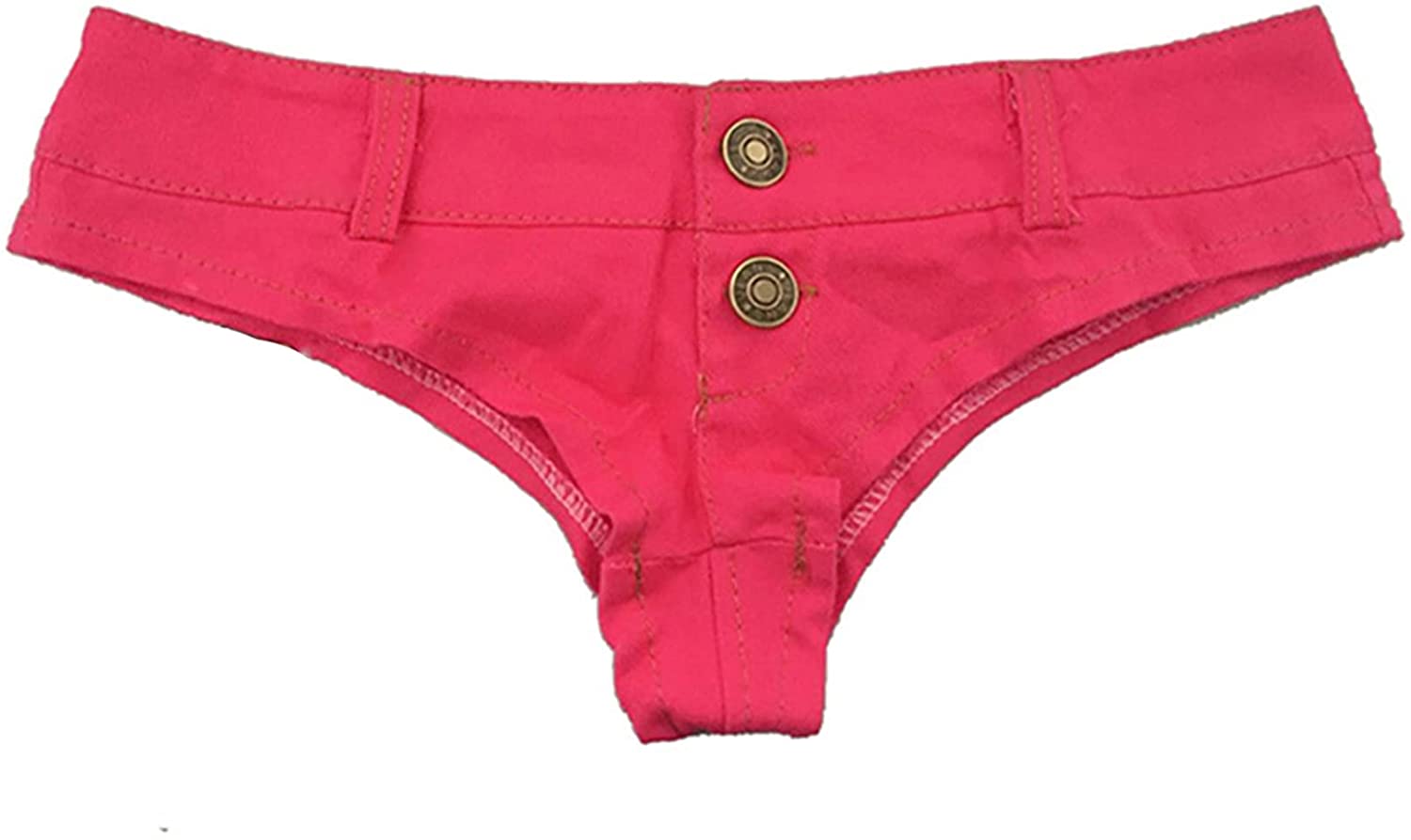 Price:$11.35 Women's Sexy Cut Off Low Rise Cheeky Mini Denim Shorts Thong Jean Shorts Hot Pants at Amazon Women’s Clothing store