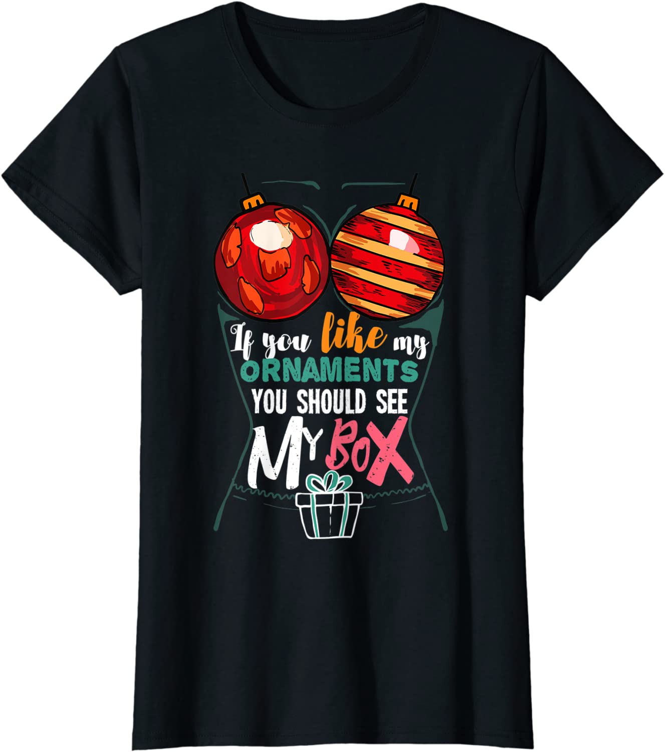 Price:$13.99 Sexy Christmas Lingerie Gift For A Women Who Loves Christmas T-Shirt : Clothing, Shoes & Jewelry