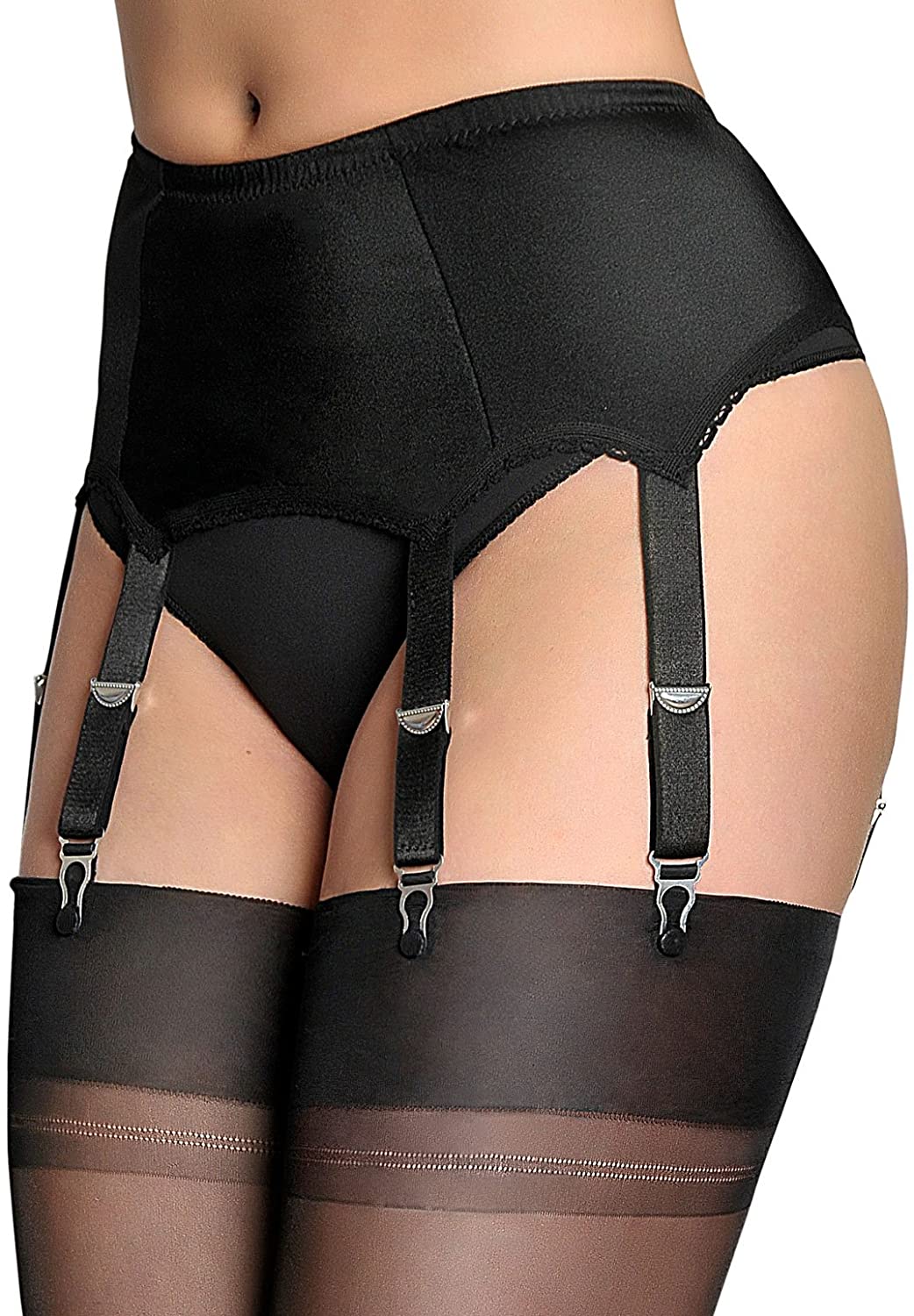 Price:$39.00 Dreams NDL2 Women's Black Garter Belt 6 Strap Suspender Belt : Dreams: Clothing, Shoes & Jewelry