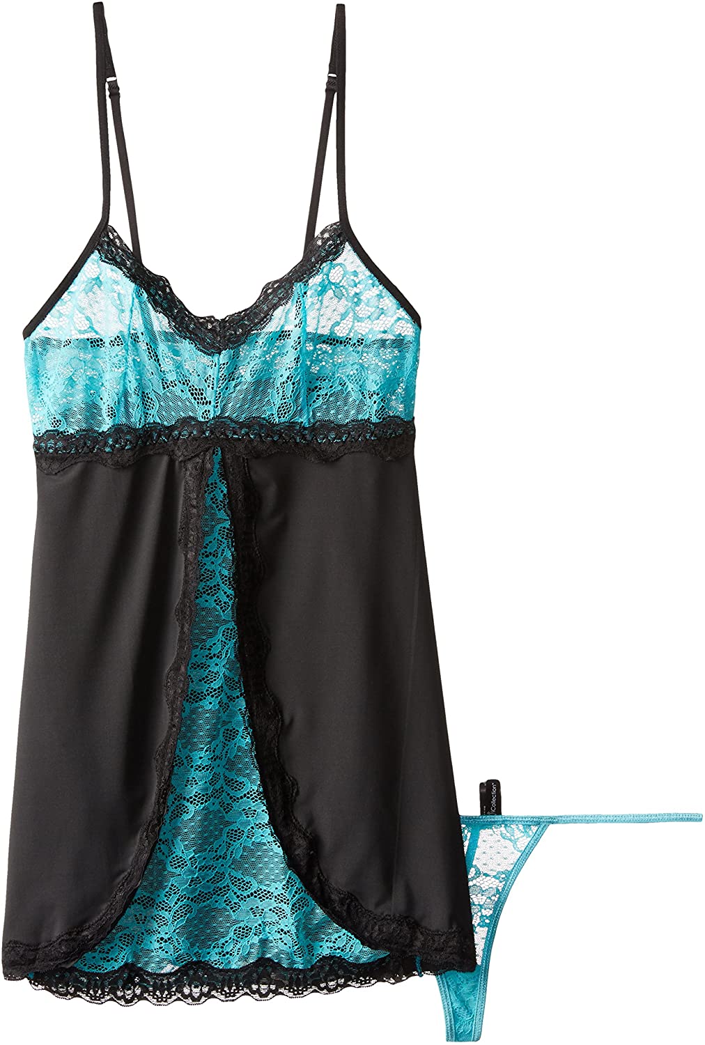 Price:$28.62 Women's Stretch Lace and Microfiber Babydoll: Clothing, Shoes & Jewelry