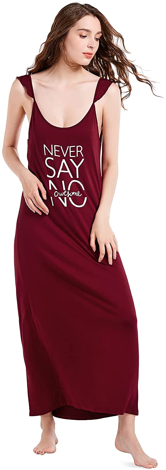 Price:$15.99 Nightgowns Sleeveless Sleepwear Soft Tank Sleep Dress Comfy Nightshirt Lounge Night Wear for Women at Amazon Women’s Clothing store