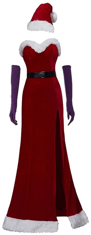 Price:$49.99 Women's Old Time Mrs Clause Costume Santa Bonnet Apron Dress Traditional Santas Wife Christmas Dress : Clothing, Shoes & Jewelry