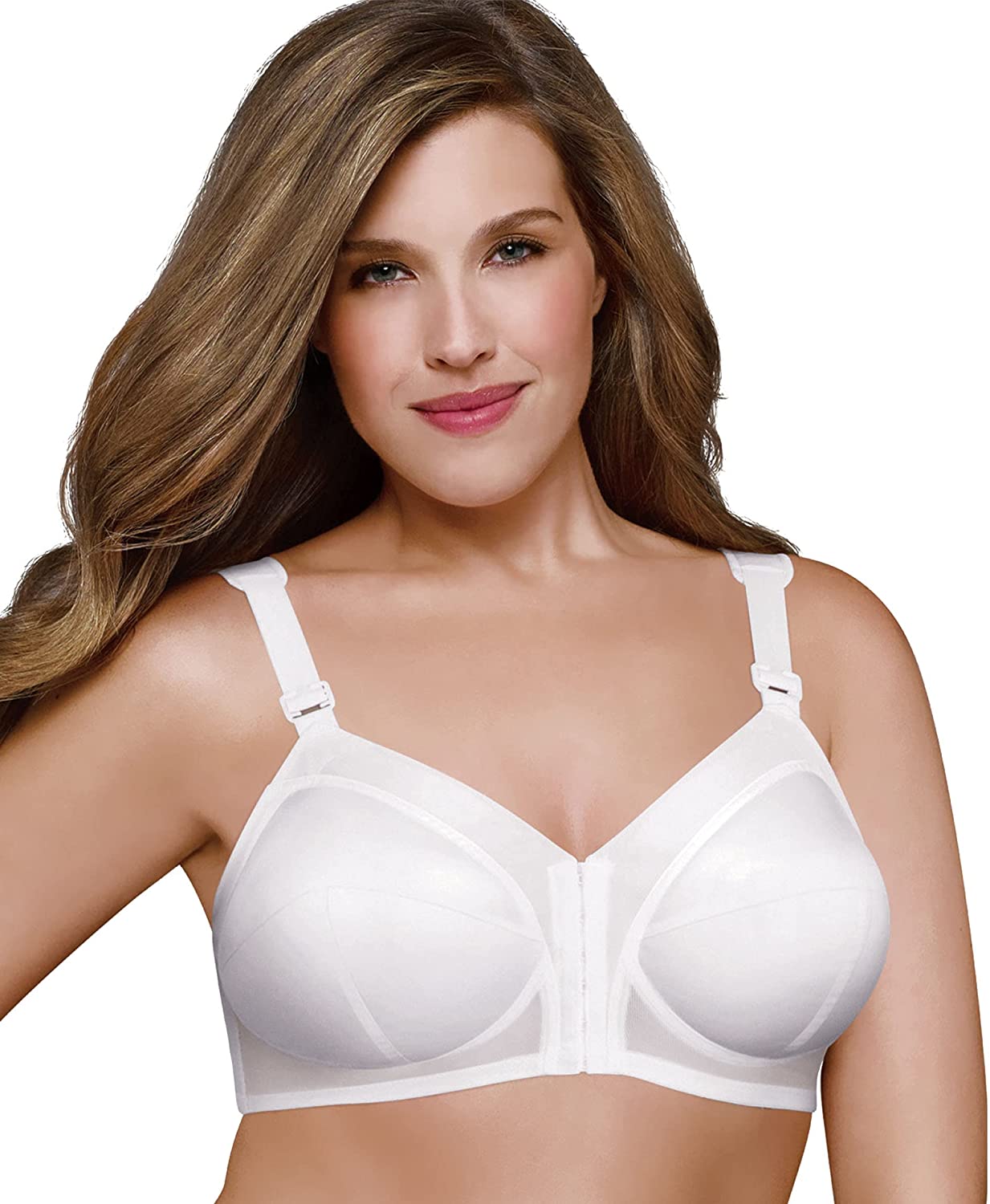 Price:$10.71 Form FULLY #5100530 Classic Support Full-Coverage Bra, Front Closure, Wire-Free at Amazon Women’s Clothing store