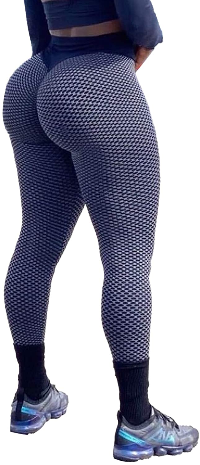 Price:$9.99 High Waist Yoga Pants Scrunched Booty Leggings for Women Anti Cellulite Workout Running Butt Lift Tights : Sports & Outdoors