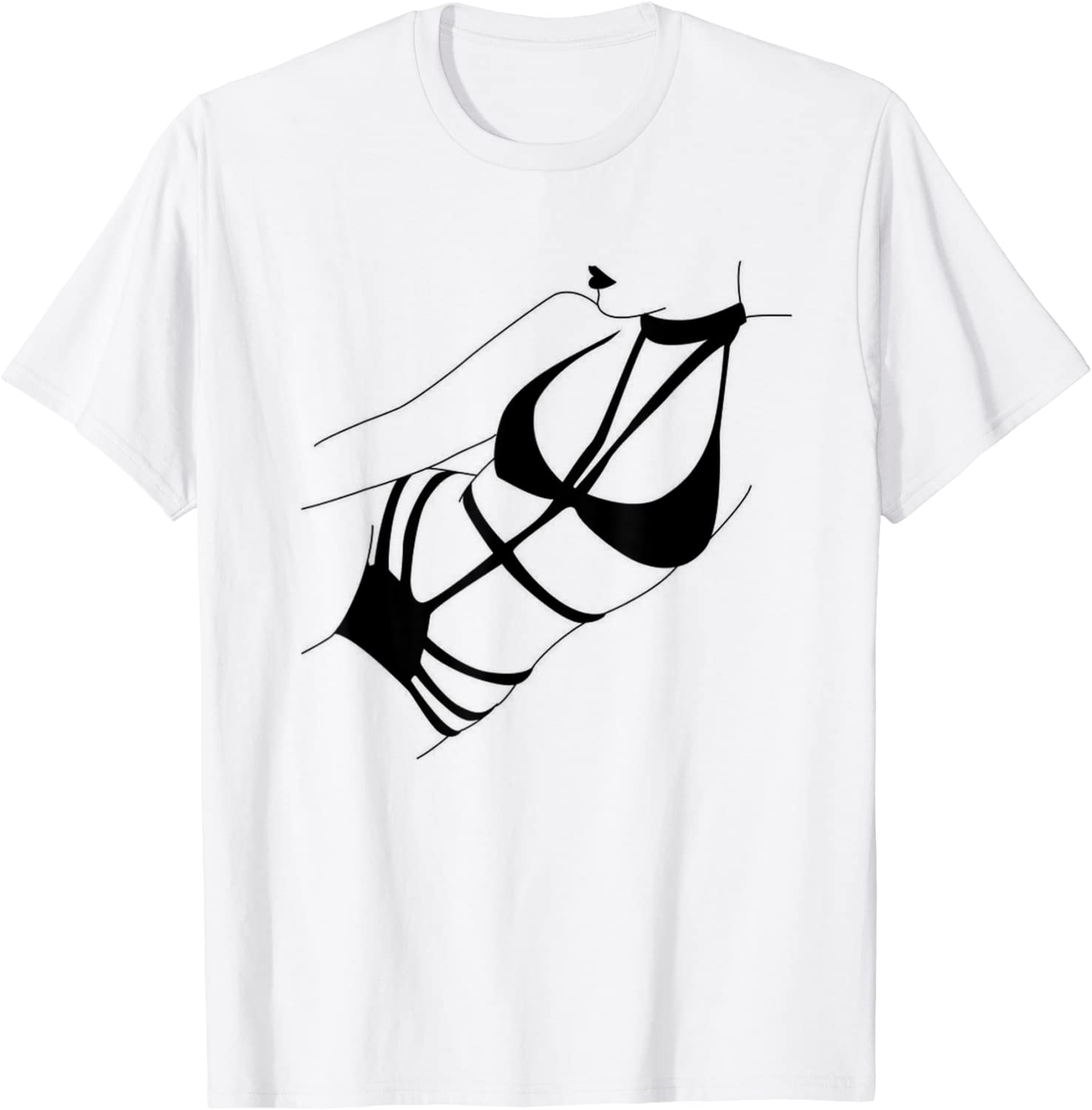 Price:$15.99 Lingerie Motif T-Shirt Underwear Lingerie Picture Women T-Shirt : Clothing, Shoes & Jewelry