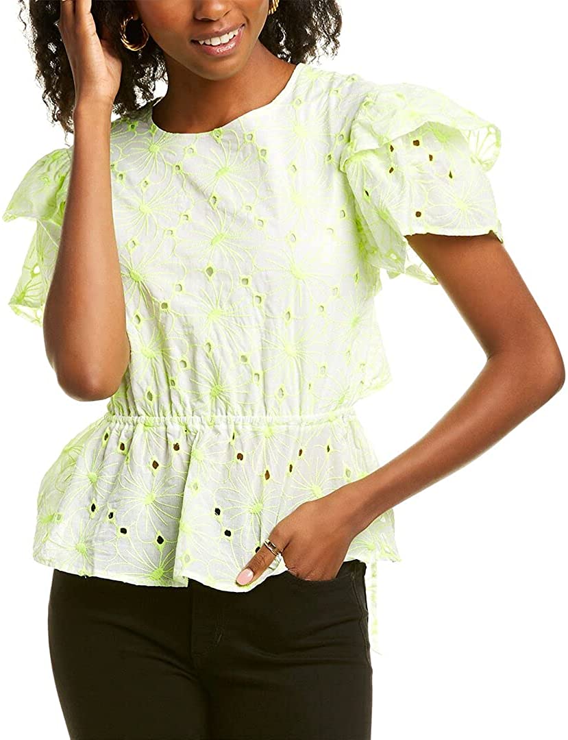 Price:$14.64 + KYLIE Women's Babydoll Ruffle Top with Back Bows at Amazon Women’s Clothing store