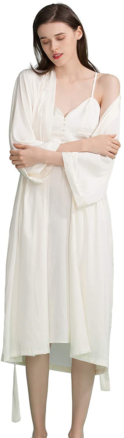 Price:$28.99 Chemise Night Dress with Robe Sleepwear 2PC Set Nightgowns for Women : Clothing, Shoes & Jewelry