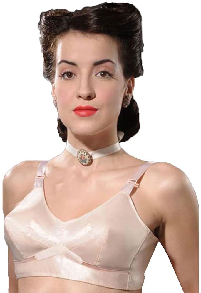 Price:$43.43 Katie Did 1940s Vintage Peach Bullet Bra L6036 at Amazon Women’s Clothing store