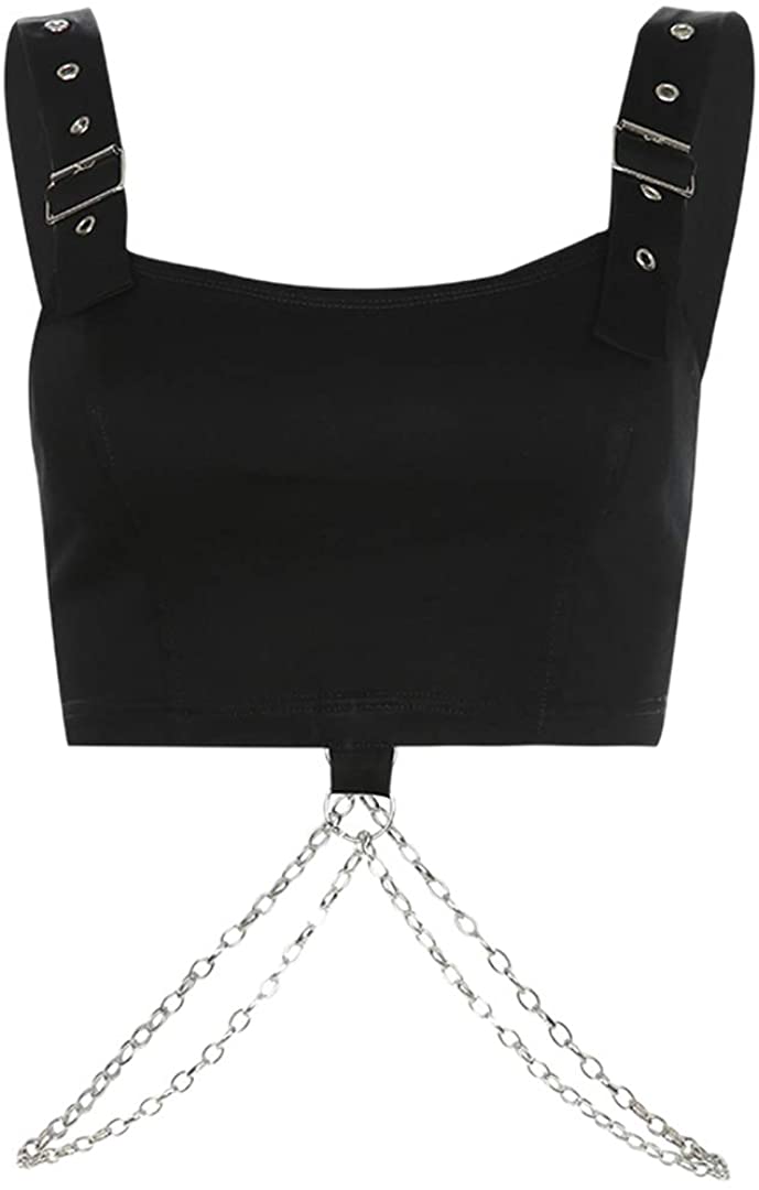 Price:$14.99 Women's Reflective Crop Tops Festival Rave Outfits Girls Club Tank Vest : Clothing, Shoes & Jewelry