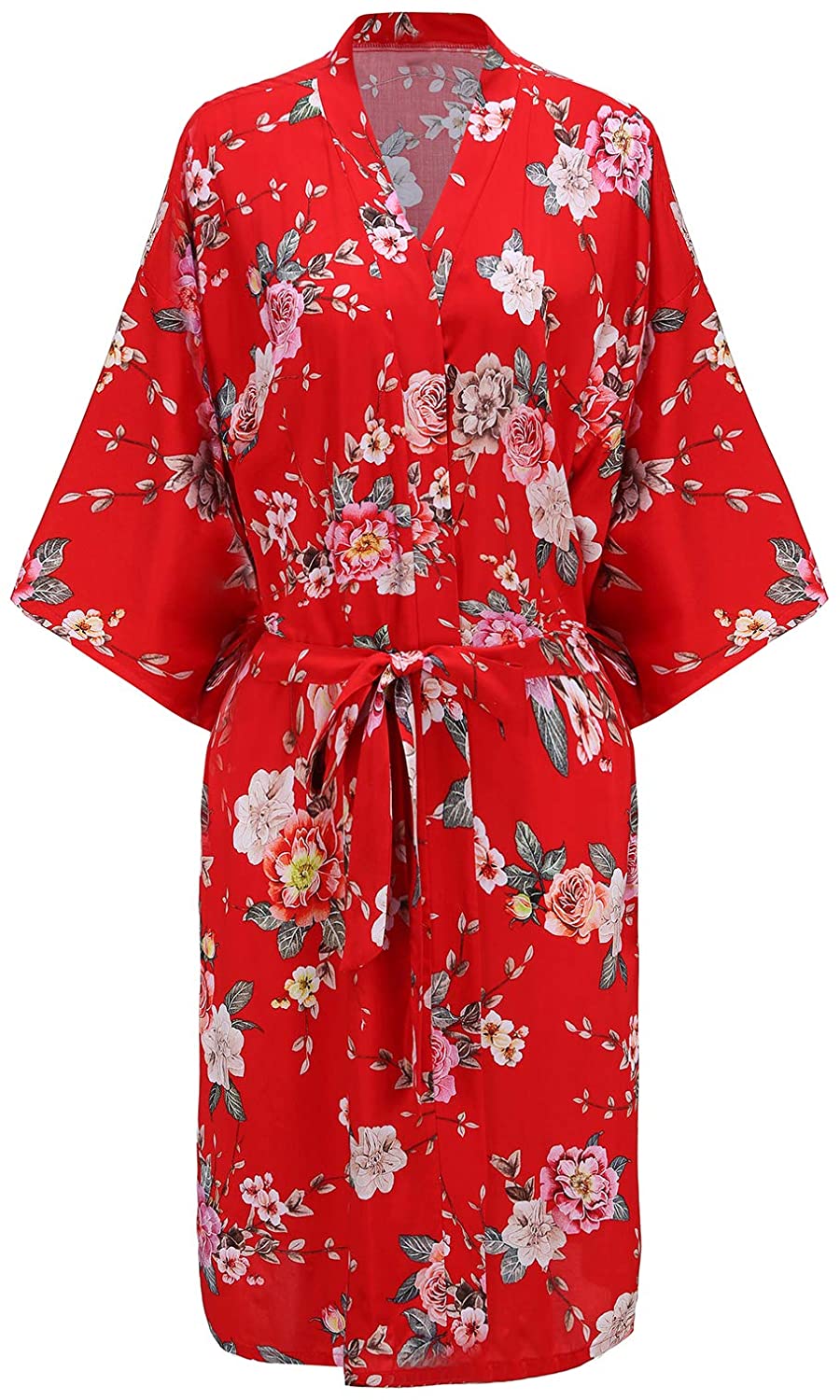 Price:$19.99 Women's Long Cutton Floral Kimono Robes Loungewear Bathrobes for Women Sexy Luxury Nightwear at Amazon Women’s Clothing store