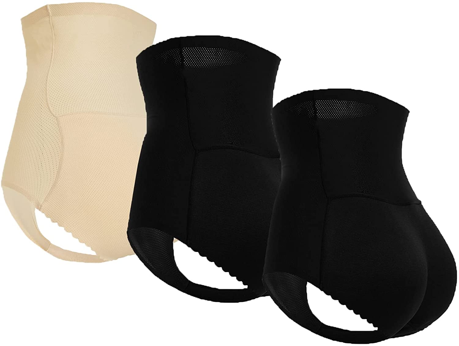 Price:$18.99 Women's Padded Underwear Butt Enhancer Pads Panties (3 Pack 2 Pack 1Pack) Seamless Briefs at Amazon Women’s Clothing store