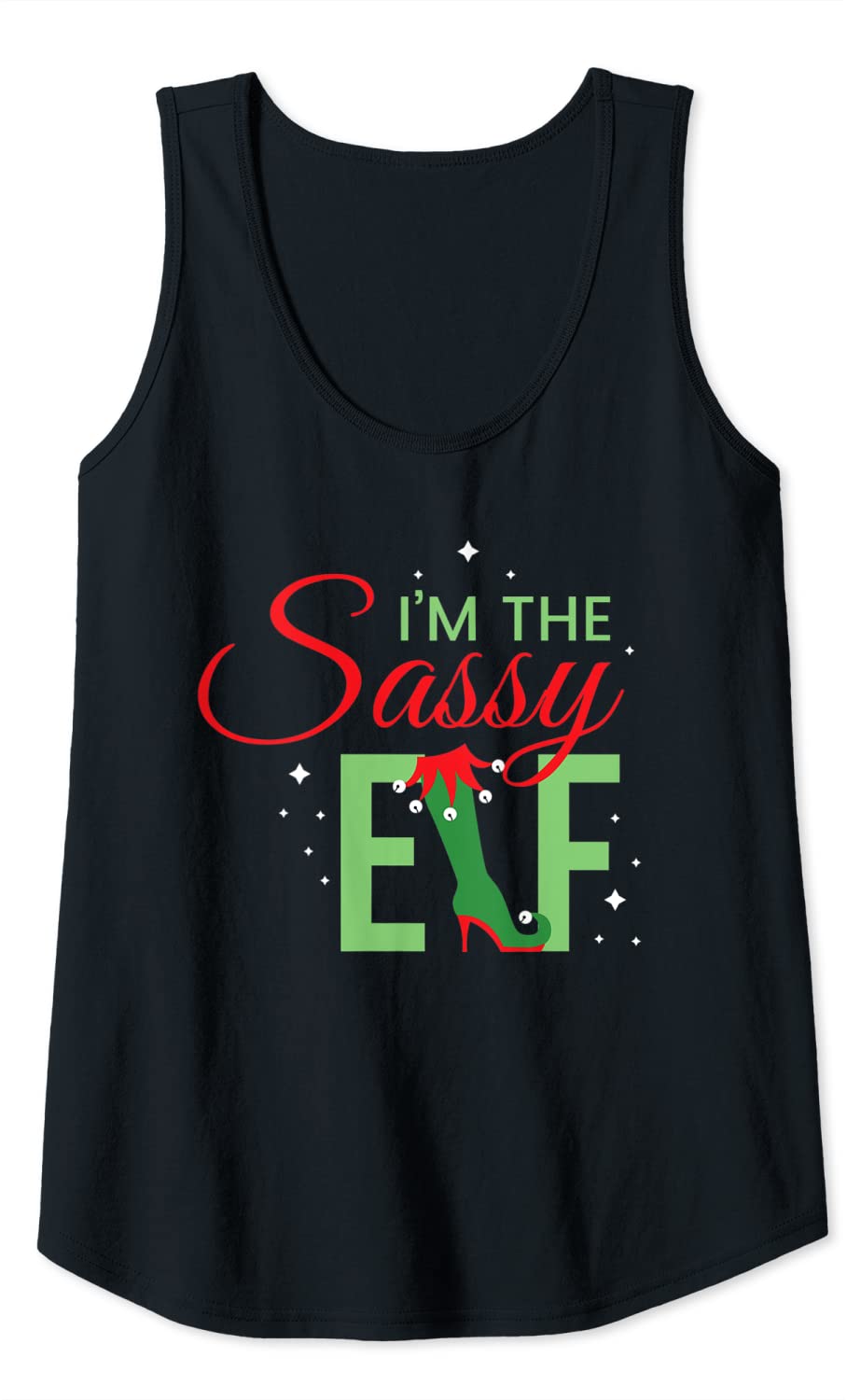 Price:$21.99 Santa's Sassy Sexy Elf Helper Women Christmas Santa Claus Tank Top : Clothing, Shoes & Jewelry