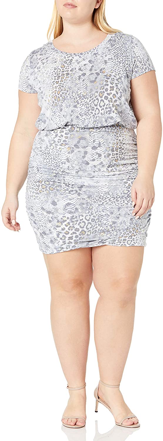 Price:$25.03 Women's Kim Short Sleeve Rushed Mini Dress : Clothing, Shoes & Jewelry