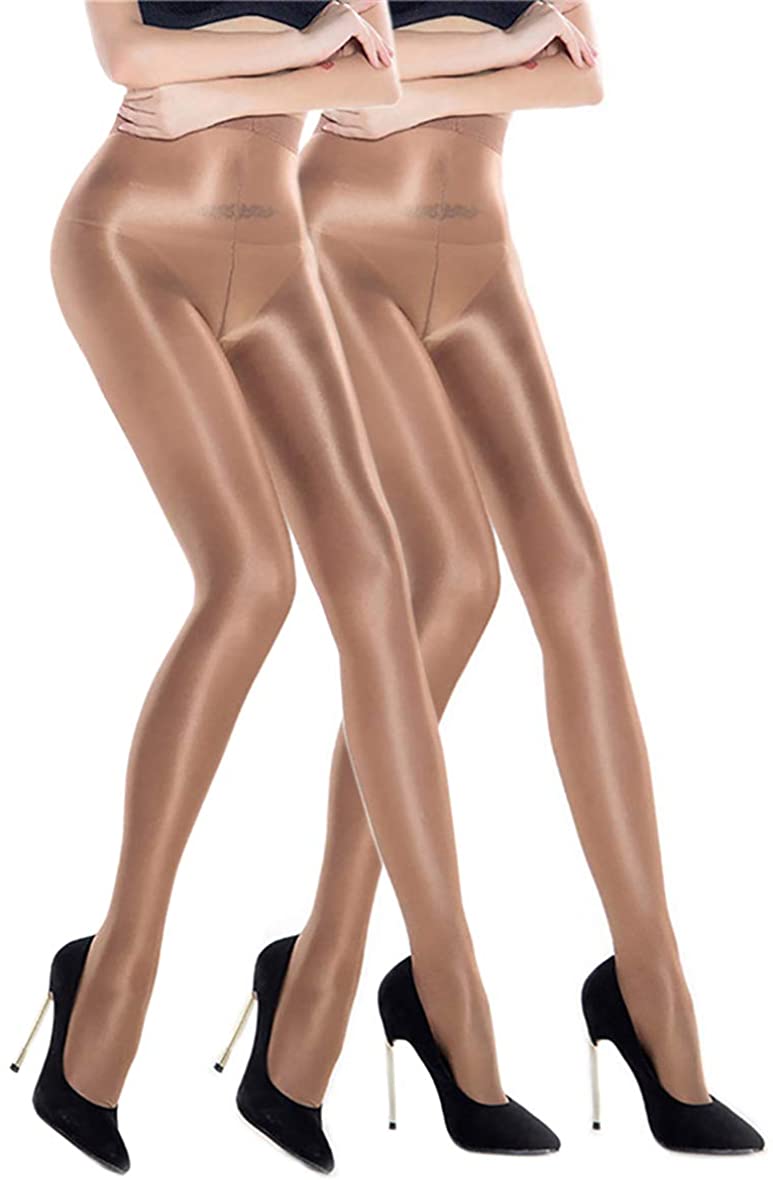 Price:$27.59 Pairs Shaping Socks Oil Socks Shiny Silk Stockings Pantyhose Dance Tights (Champagne 2) at Amazon Women’s Clothing store