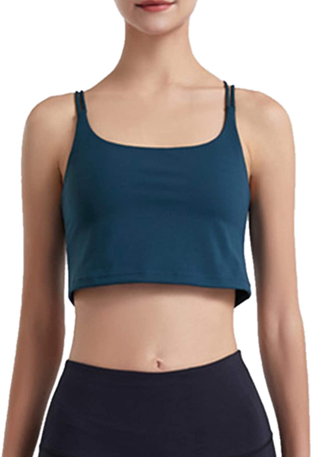 Price:$11.19 Sports Bras for Women Seamless Comfortable Yoga Bra with Removable Pads at Amazon Women’s Clothing store