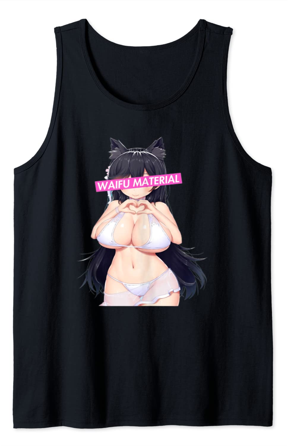 Price:$19.99 Anime Girl Ecchi Waifu Material Tank Top : Clothing, Shoes & Jewelry