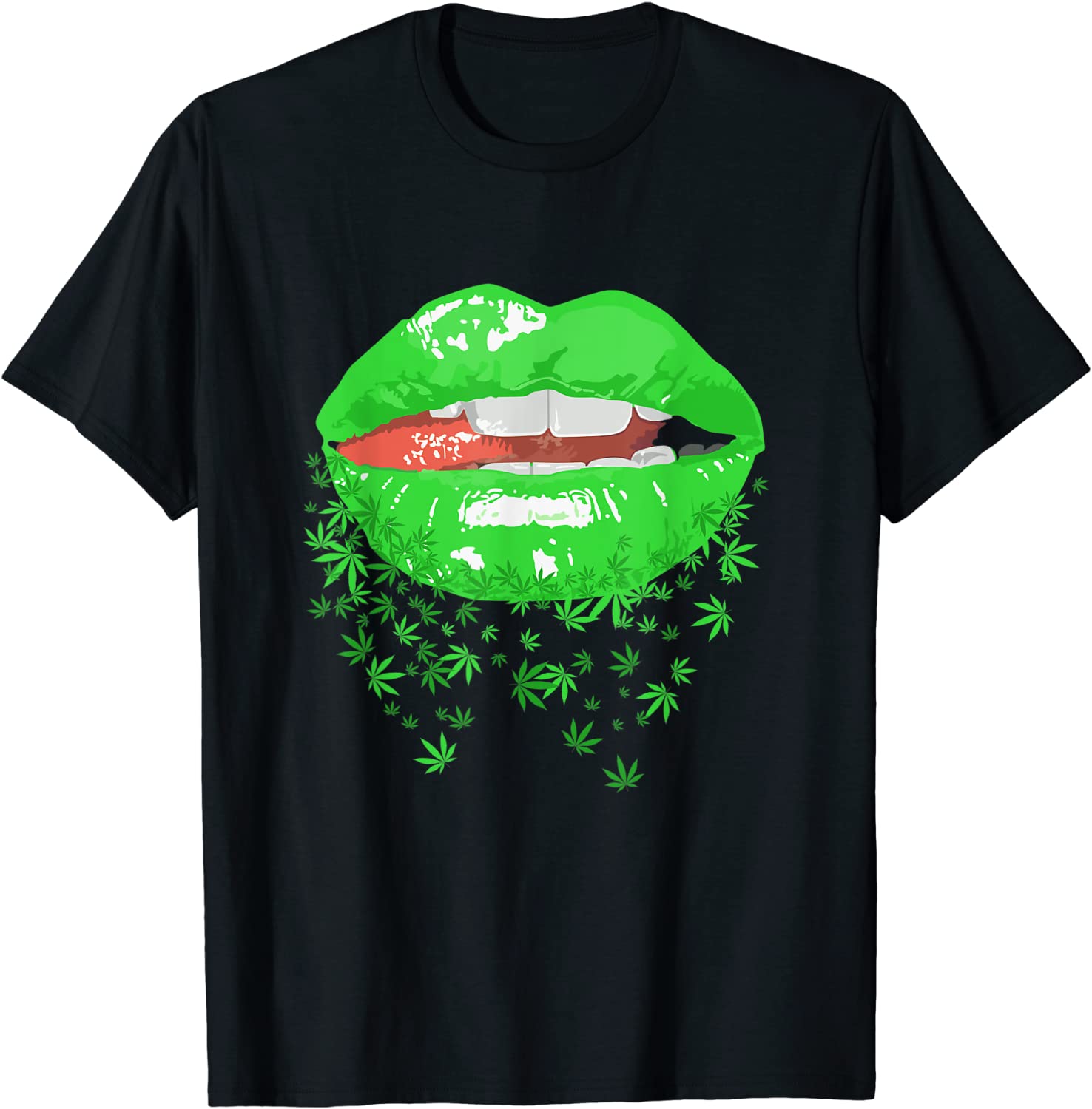 Price:$15.99 Lips T Shirt Cannabis Marijuana Weed Pot Leaf Lover : Clothing, Shoes & Jewelry