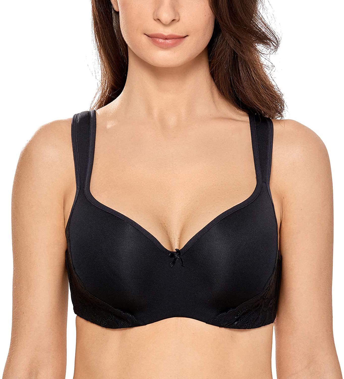 Price:$20.99 Women's Lightly Lined Underwire Smooth Full Figure Balconette Bra at Amazon Women’s Clothing store