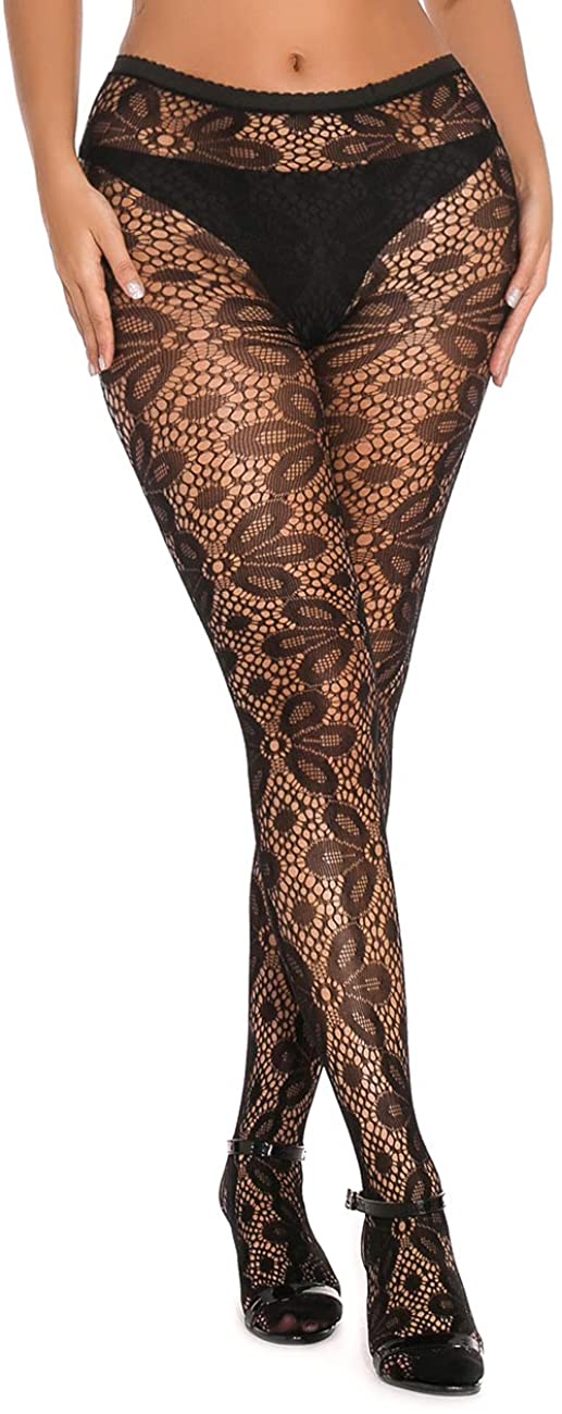 Price:$8.99 High Waisted Fishnet Stockings Elasticity Patterned Thigh High Suspender Pantyhose: Clothing, Shoes & Jewelry