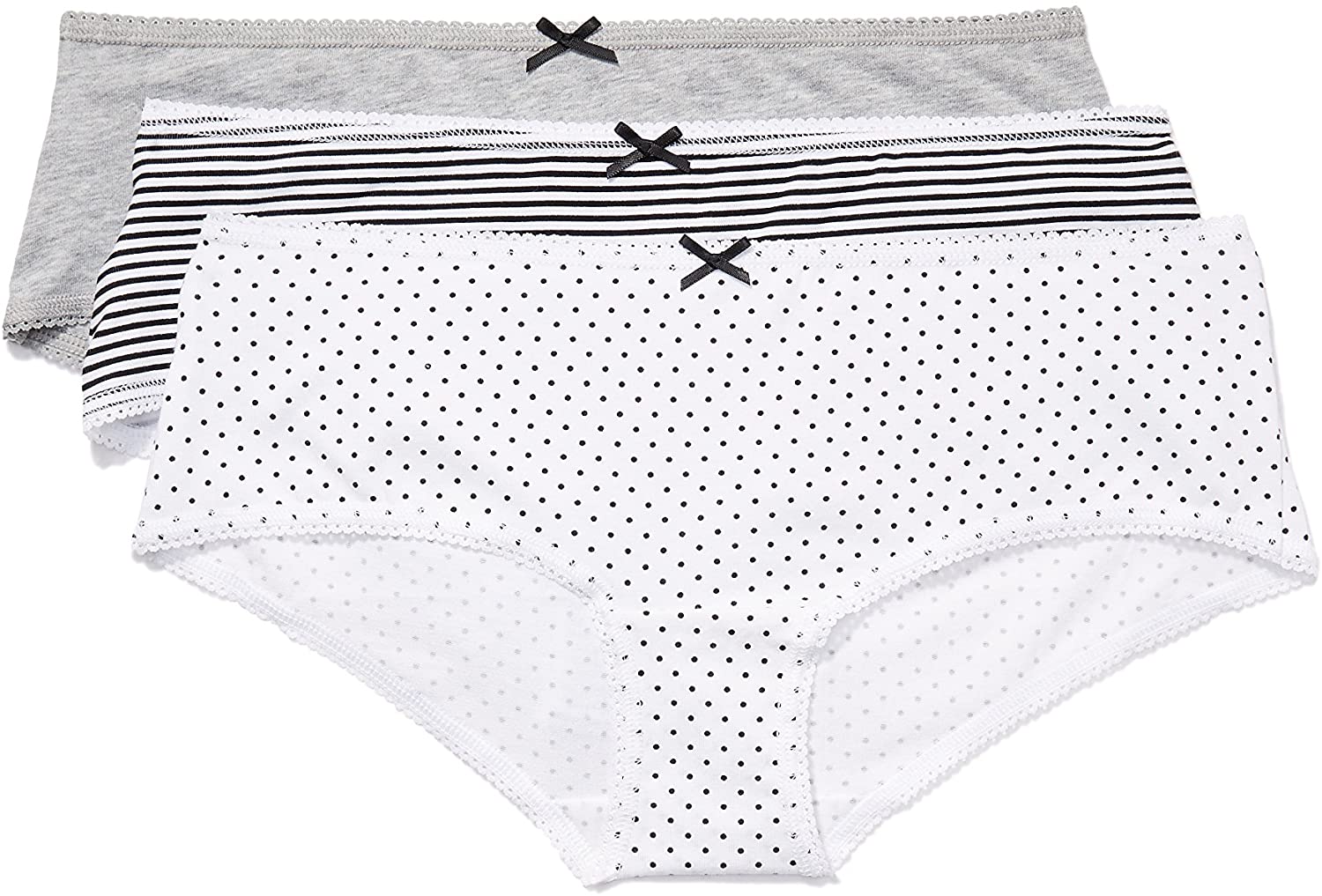 Price:$12.77 Brand - Iris & Lilly Women's Hipsters Boy Short Cut Pattern, Pack of 3 : Clothing, Shoes & Jewelry