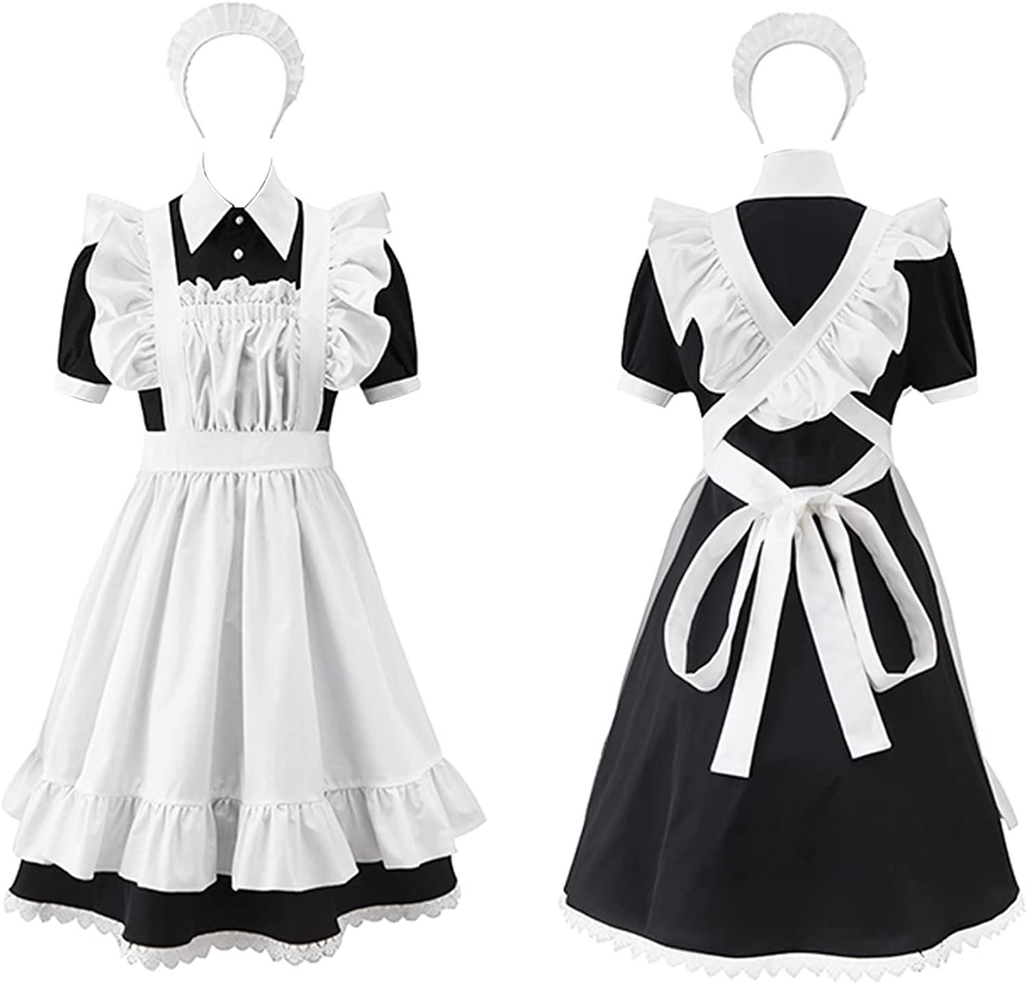 Price:$39.99 Cosplay Maid Outfit, Lolita Cute Stage Costume,Halloween Dress,for Women and Male Play in Reverse,Various Styles for : Clothing, Shoes & Jewelry