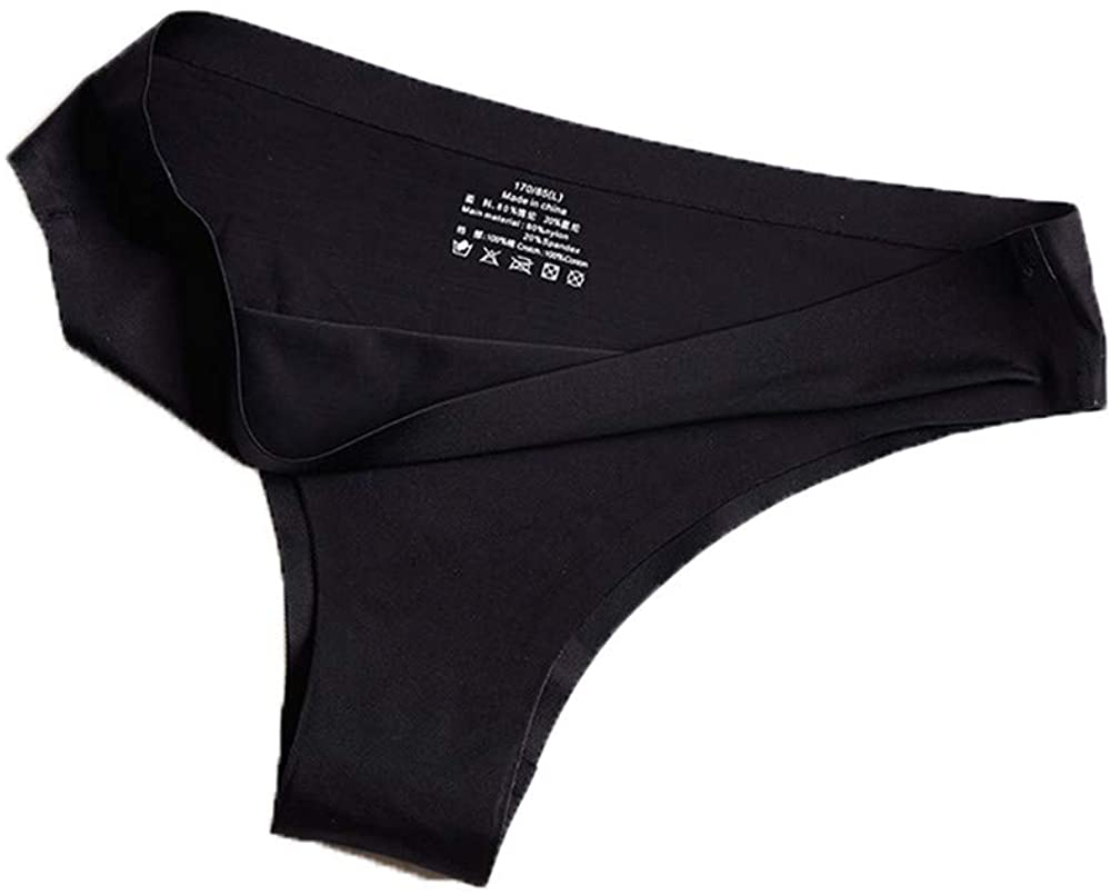 Price:$6.09 Sexy Ice Silk Seamless Thongs Underwear Comfy Low-Rise Panties : Clothing, Shoes & Jewelry