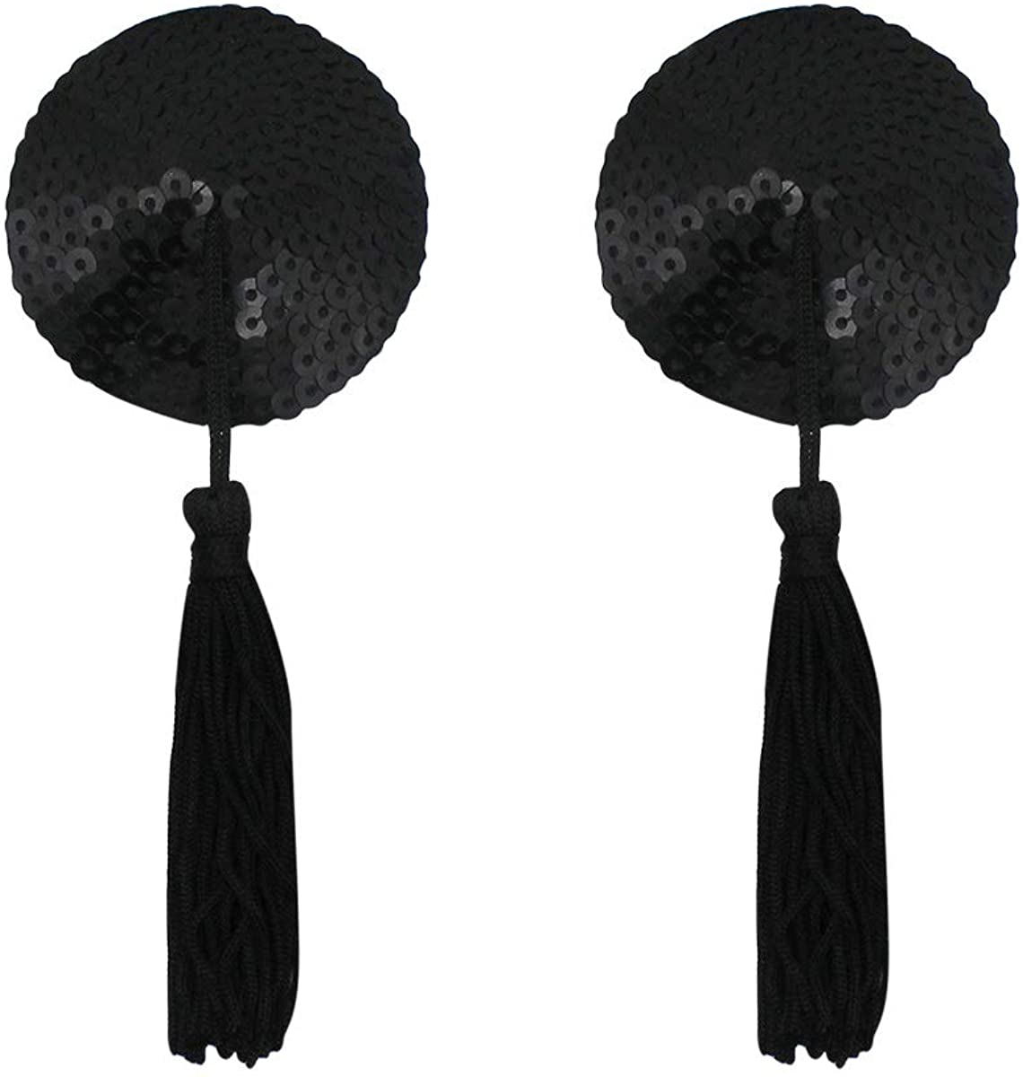 Price:$8.99 Silicone Sequin Adhesive Nipple Cover Pasties Bra with Tassel Star Pasties Adhesive Nipple Cover : Clothing, Shoes & Jewelry