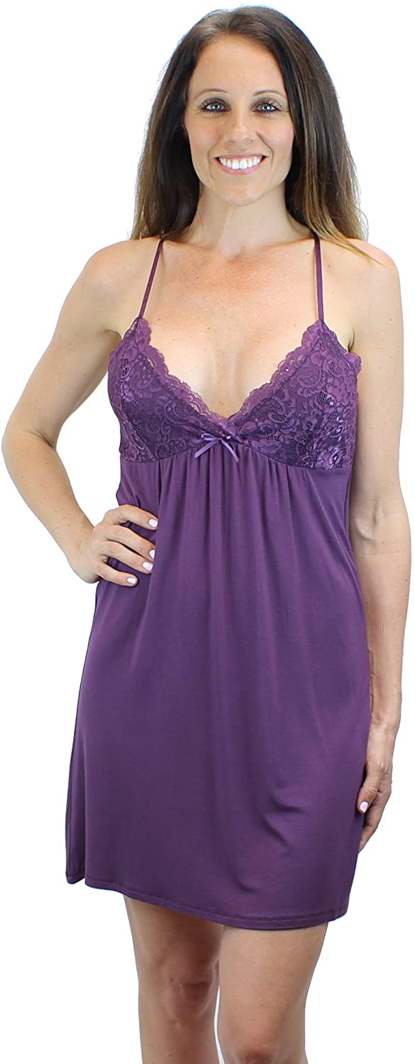 Price:$9.99 Lovely Women's Sexy Lace Sleepwear Chemise Nightgown Nightwear at Amazon Women’s Clothing store