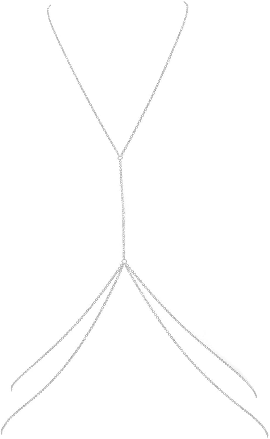 Price:$7.49 Fashion Jewelry Sexy Belly Harness Body Chain Summer Bikini Chain Waist Chain Necklace for Women (Necklace280-Silver) : Clothing, Shoes & Jewelry