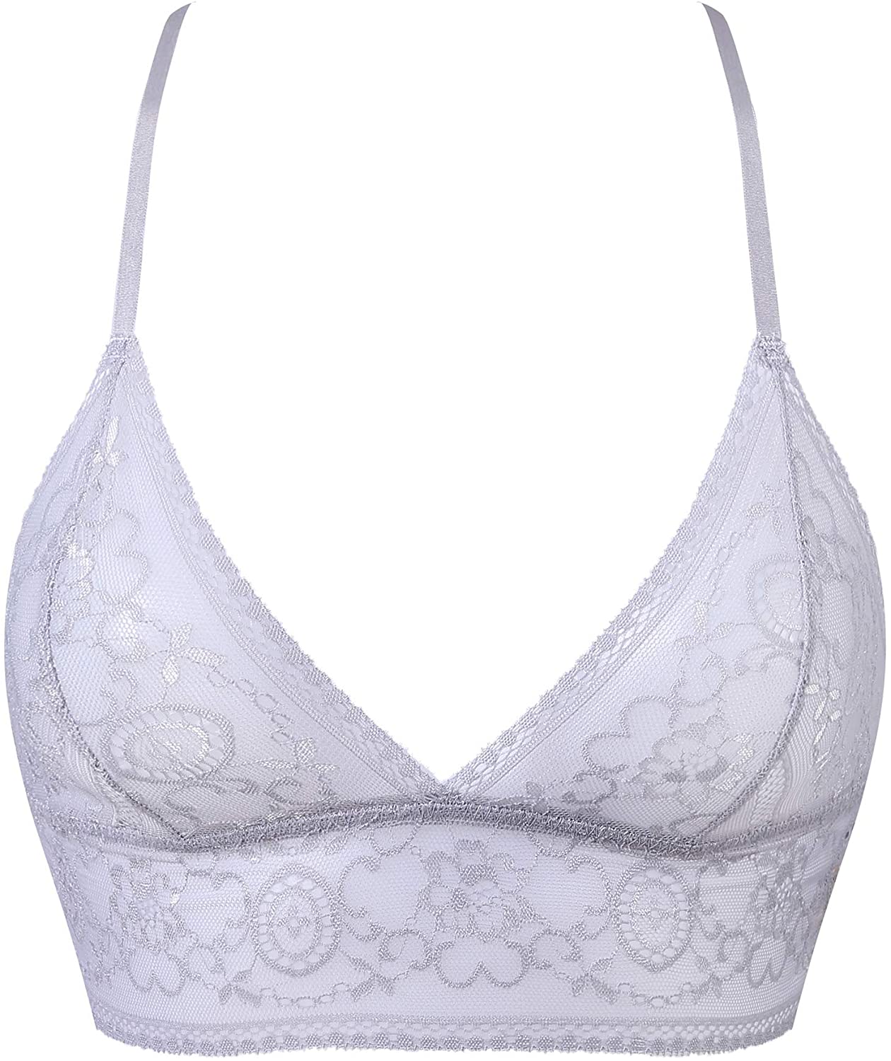 Price:$18.99 Women's Sheer Lace Bralette Unlined Sexy Crop Top(for A-C Cups) at Amazon Women’s Clothing store