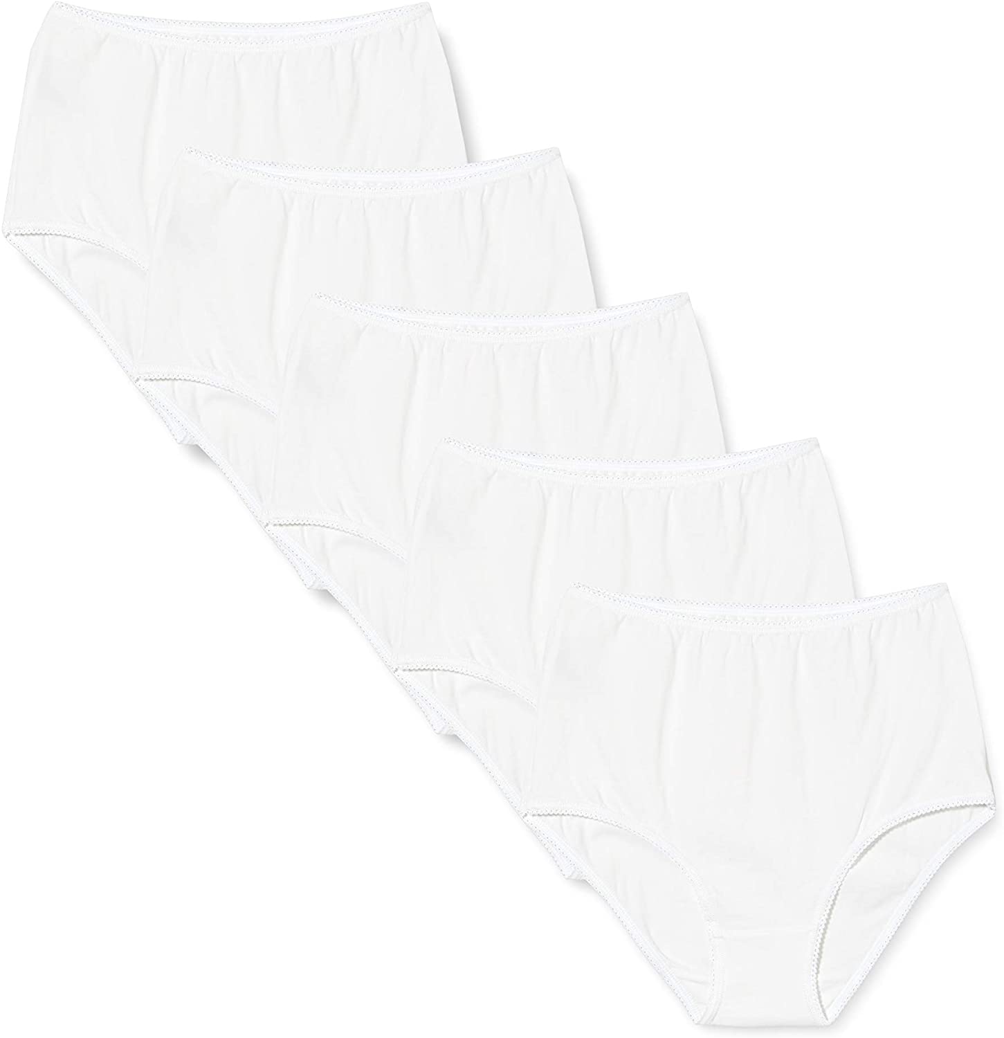 Price:$12.90 & Lilly Women's Full-Coverage High-Rise Brief 5-Pack : Clothing, Shoes & Jewelry