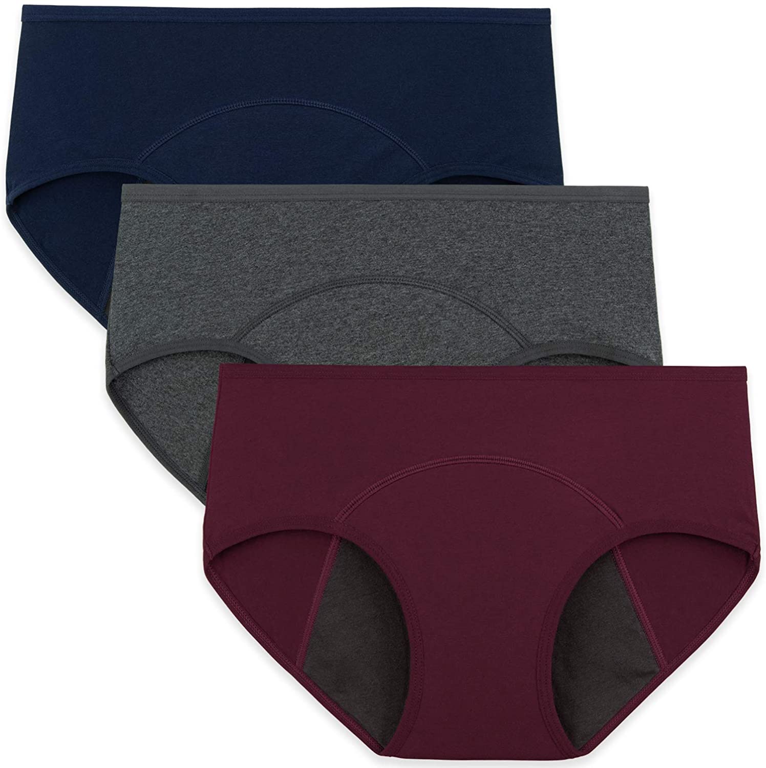 Price:$23.99 Womens Cotton Period Panties Heavy Flow Menstrual Underwear 3 Pack at Amazon Women’s Clothing store