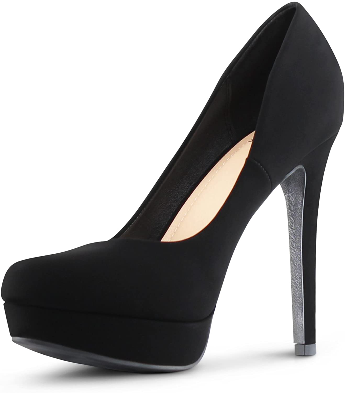 Price:$19.95 Johannesburg Almond Toe High Heels Platform Shoes Stiletto Dress Pumps | Pumps