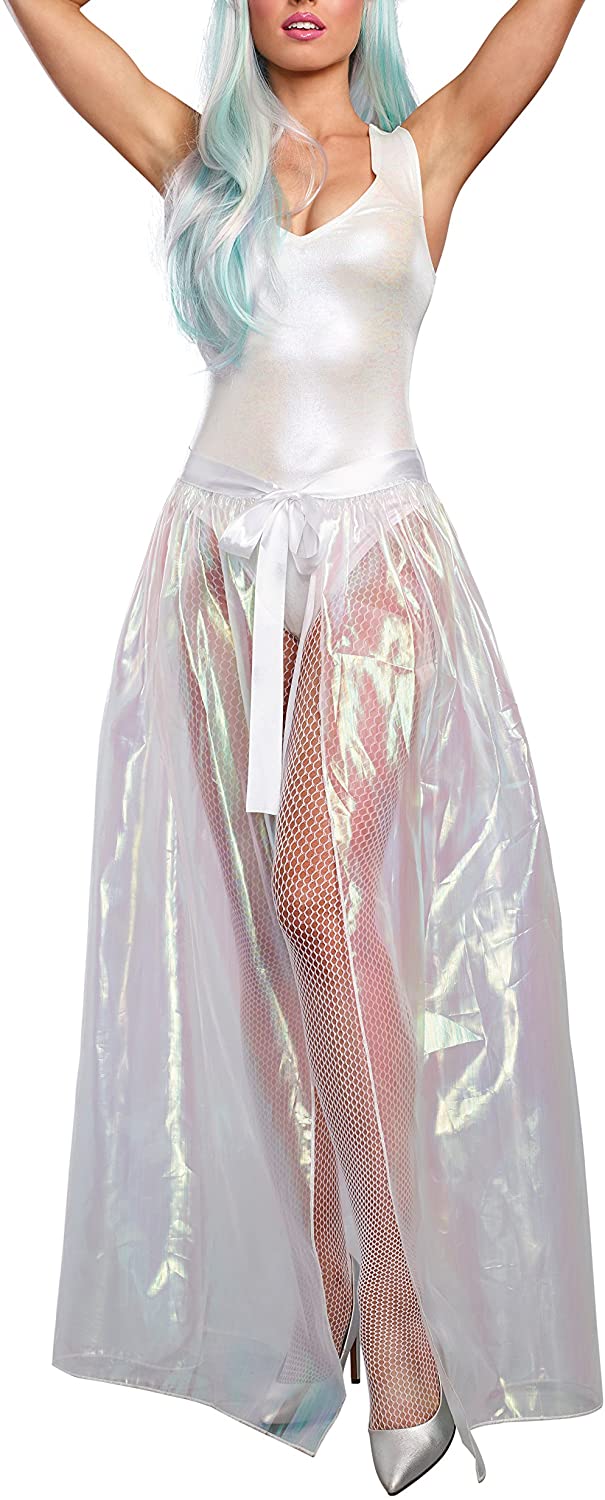 Price:$17.17 Women's Iridescent Sparkly Costume Maxi Skirt: Clothing, Shoes & Jewelry