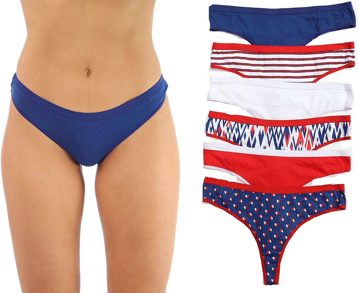 Price:$11.99 Intimates Cotton Panties Underwear (Pack of 6) at Amazon Women’s Clothing store