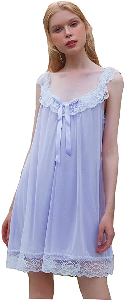 Price:$23.86 Sleepwear Lace Nightdress Victorian Vintage Nightgown Loungewear Pajamas at Amazon Women’s Clothing store
