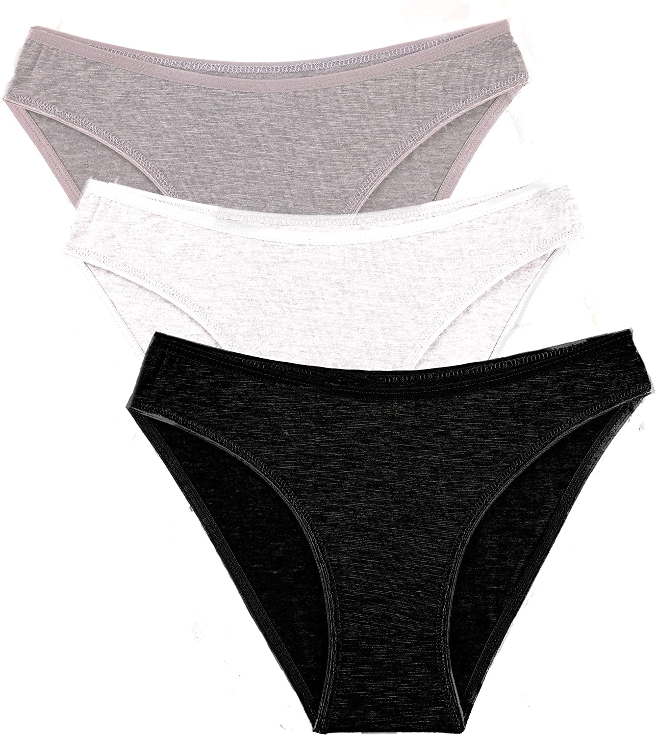 Price:$18.90 Women's Cotton Bikini Panties, 6 Pack Soft and Comfort at Amazon Women’s Clothing store