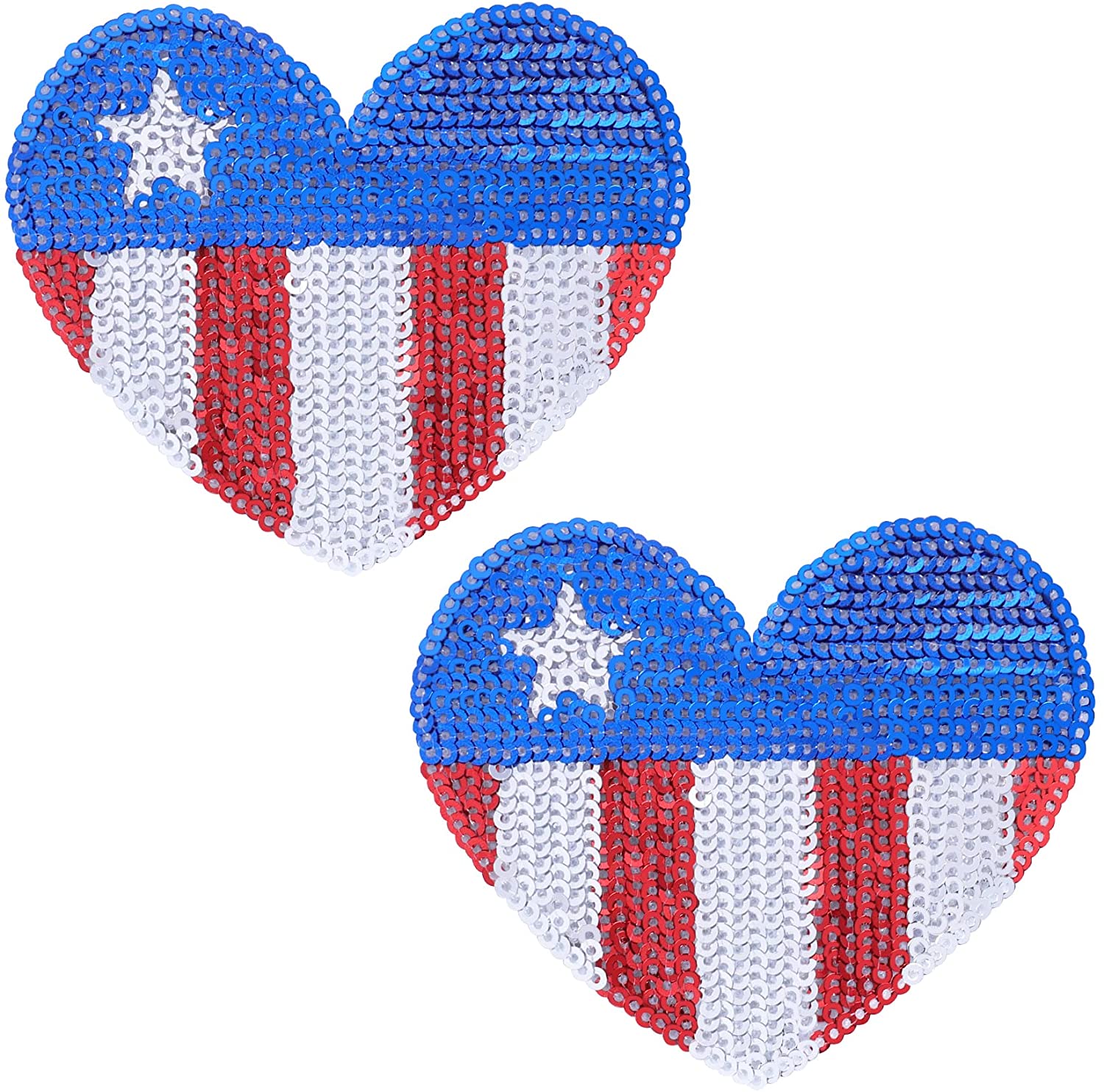 Price:$8.99 Pasties Rave - Pasties Covers Sequin Heart Stickers Adhesive Nippleless Covers for Festival Parties Blue at Amazon Women’s Clothing store