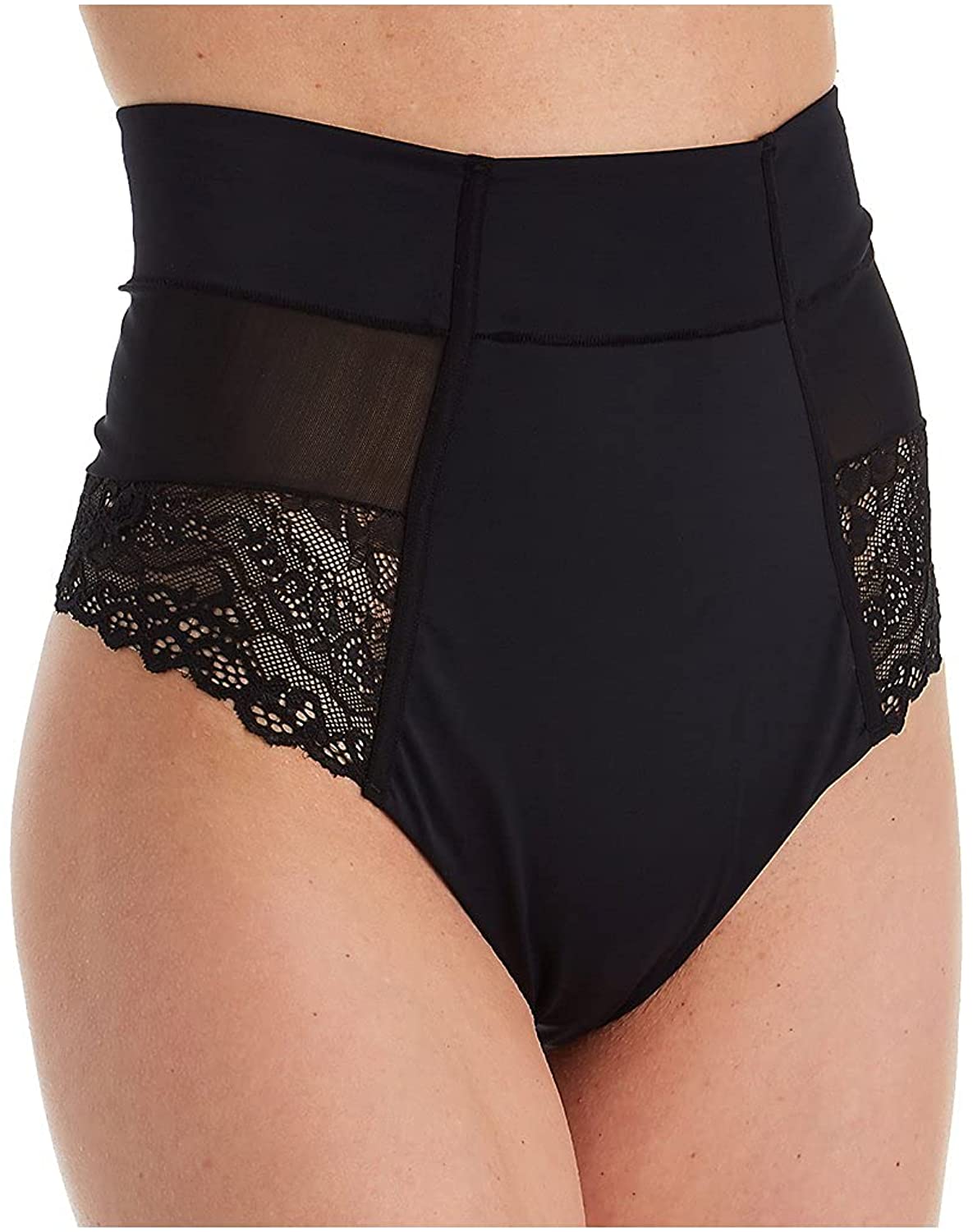 Price:$21.99 - Brazilian Flair, Women's Slimming Mid Waist Lace Brazilian Panty at Amazon Women’s Clothing store