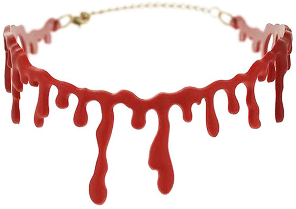 Price:$9.99 Halloween Blood Choker Sexy Halloween Costume Cosplay Accessories Red : Clothing, Shoes & Jewelry