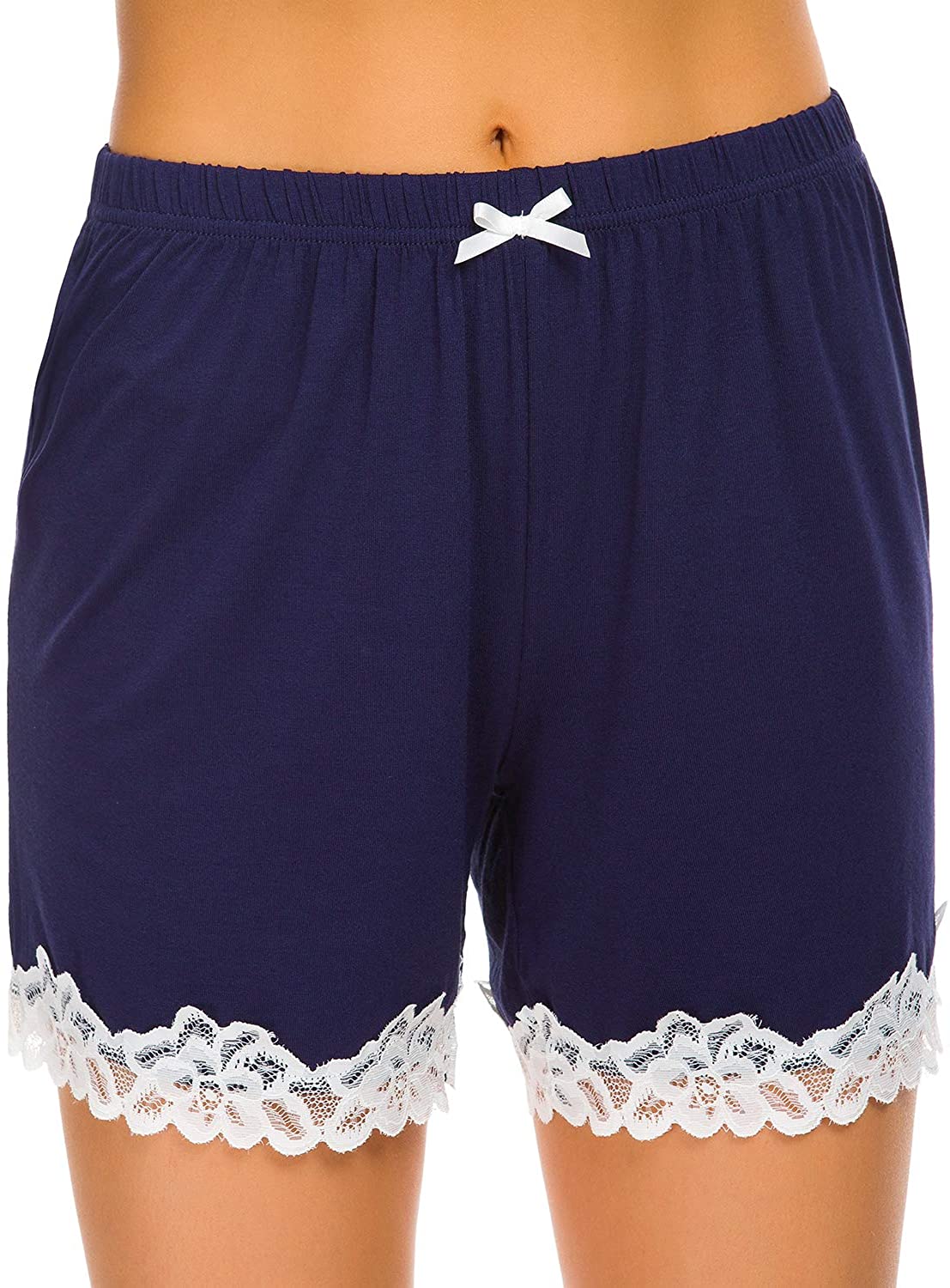 Price:$12.99 ROSEA Pajamas Shorts Women Sleeping Wear PJ Bottoms Plus Size S-XXL at Amazon Women’s Clothing store